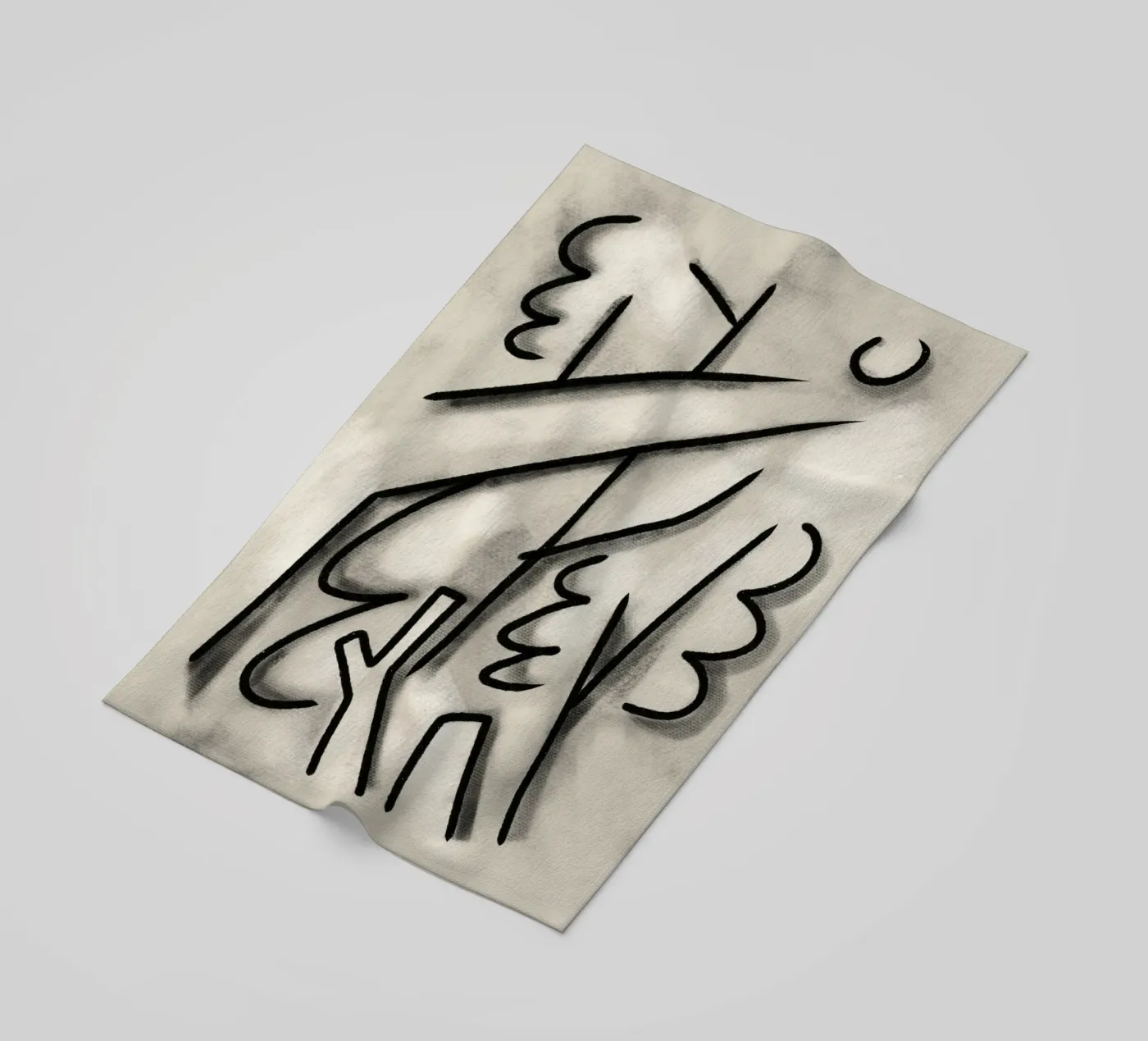 Forest beach towel by Little Dean