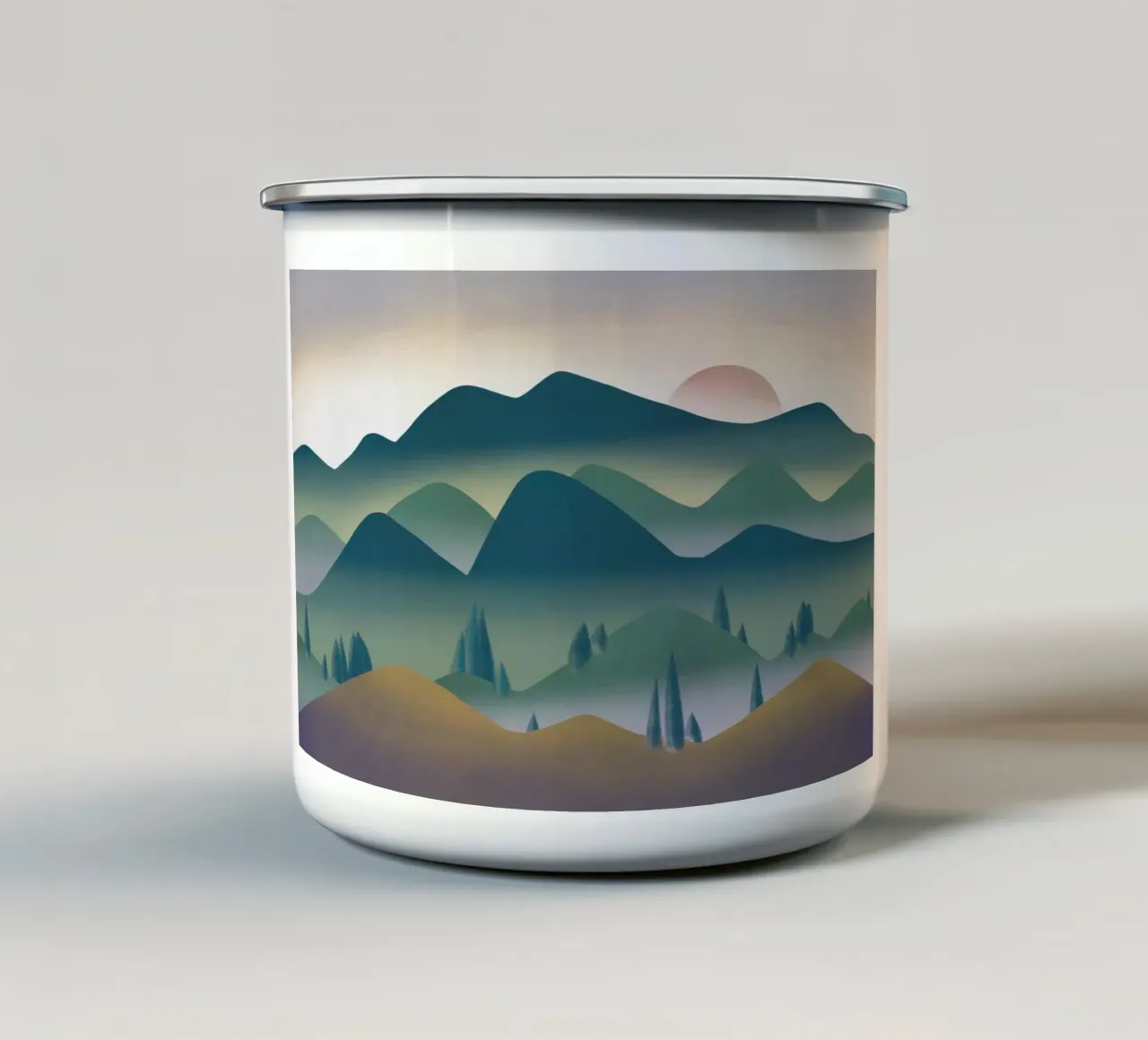 Nebbia gialla tazza in smalto da Little Dean