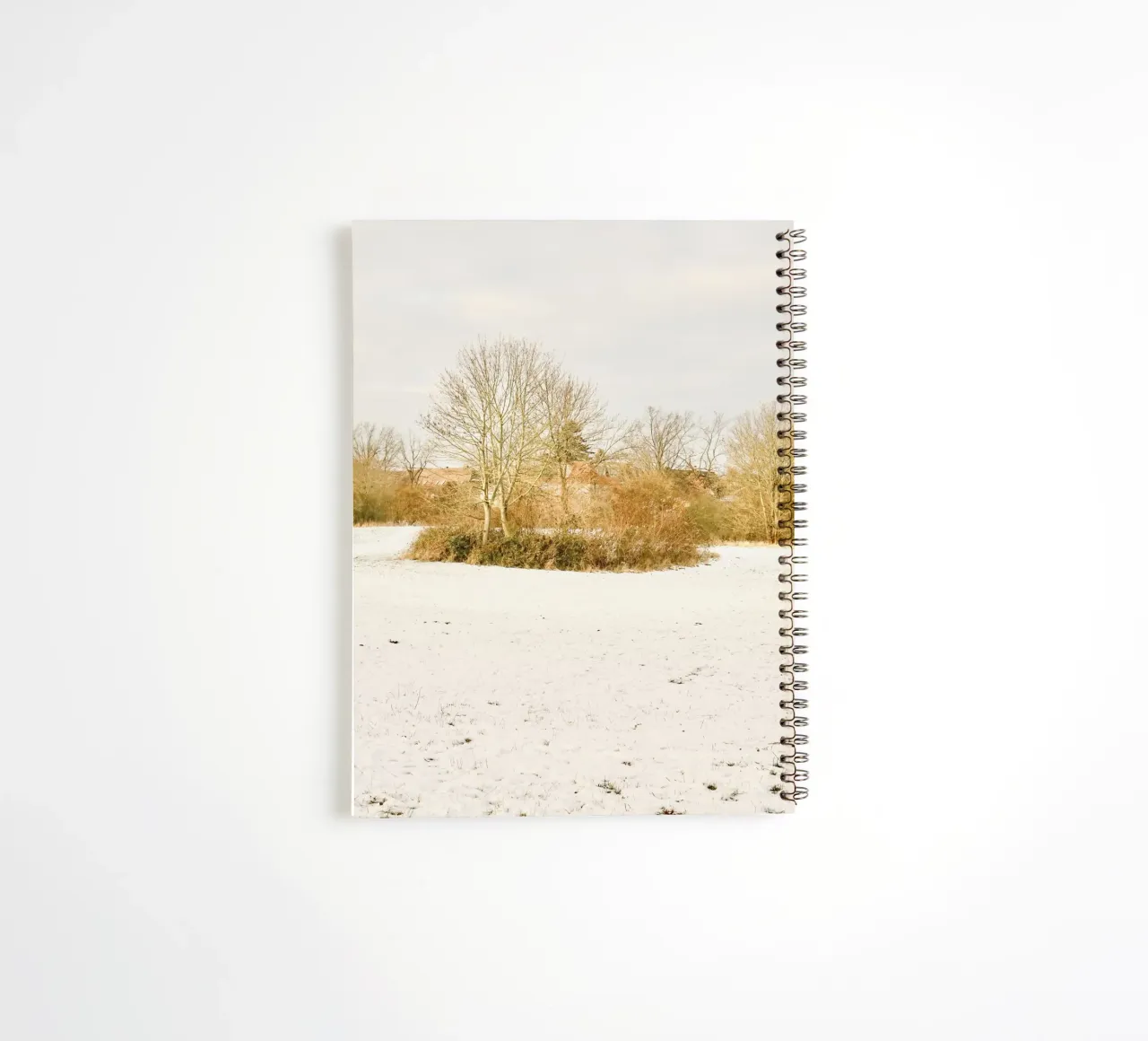 Trees on Sunny day after Snow spiral notebook by KISSA STUDIO