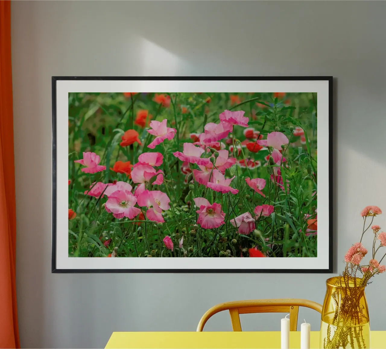 Pink Poppies poster da Curious Collections by Marielle Leenders