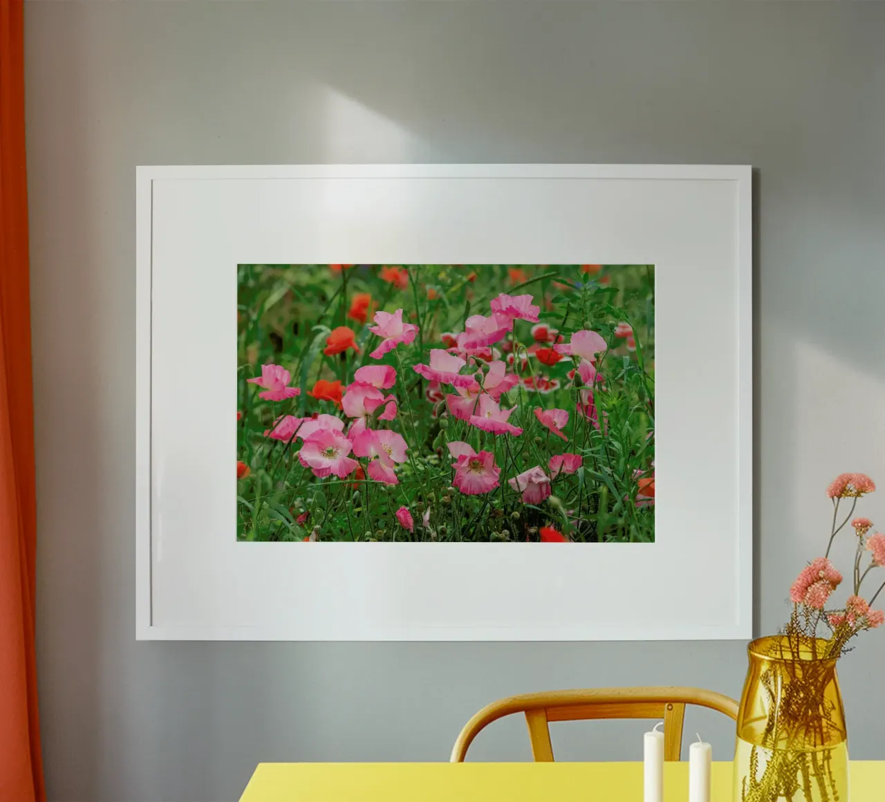 Pink Poppies poster da Curious Collections by Marielle Leenders