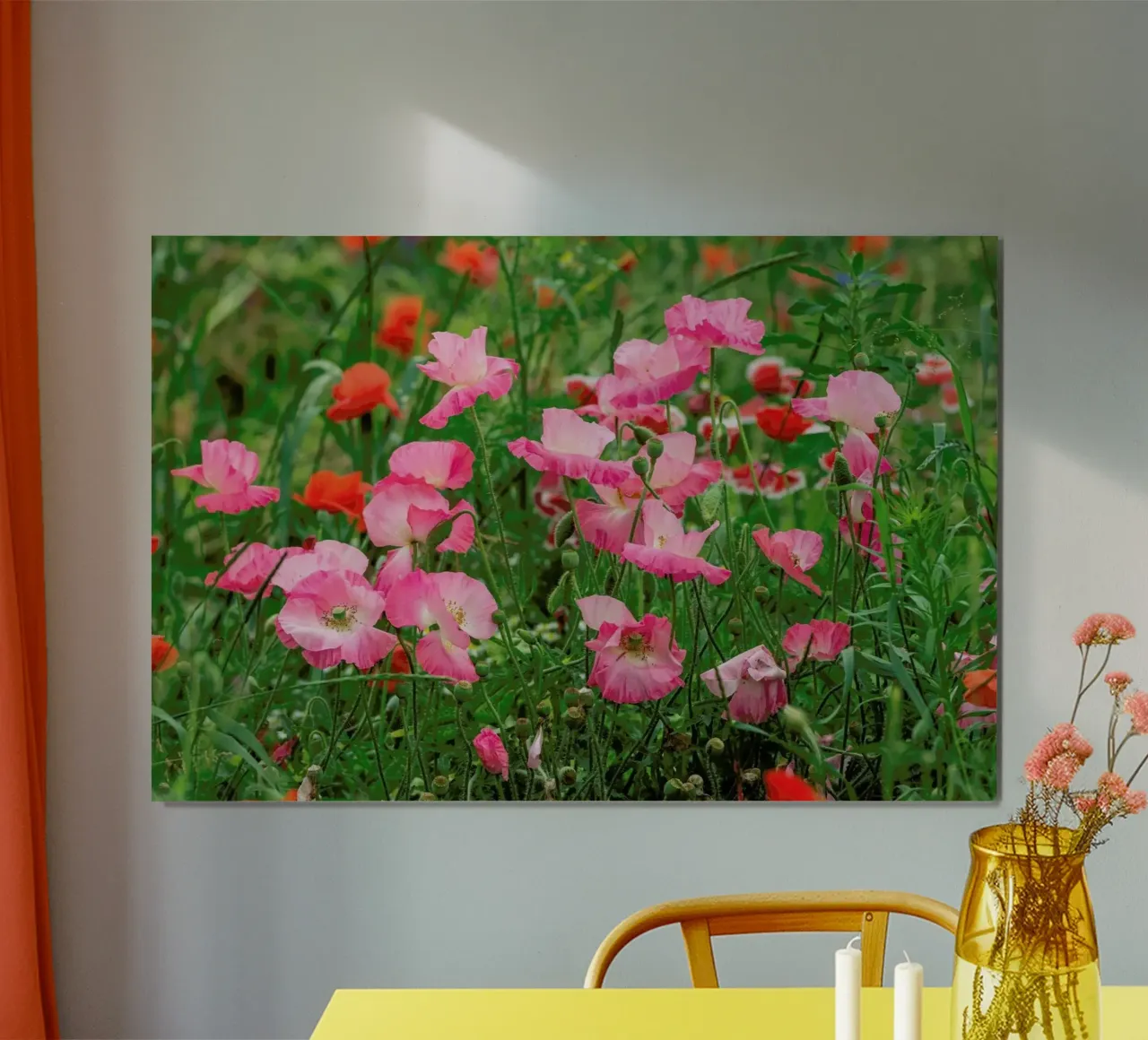 Pink Poppies poster da Curious Collections by Marielle Leenders