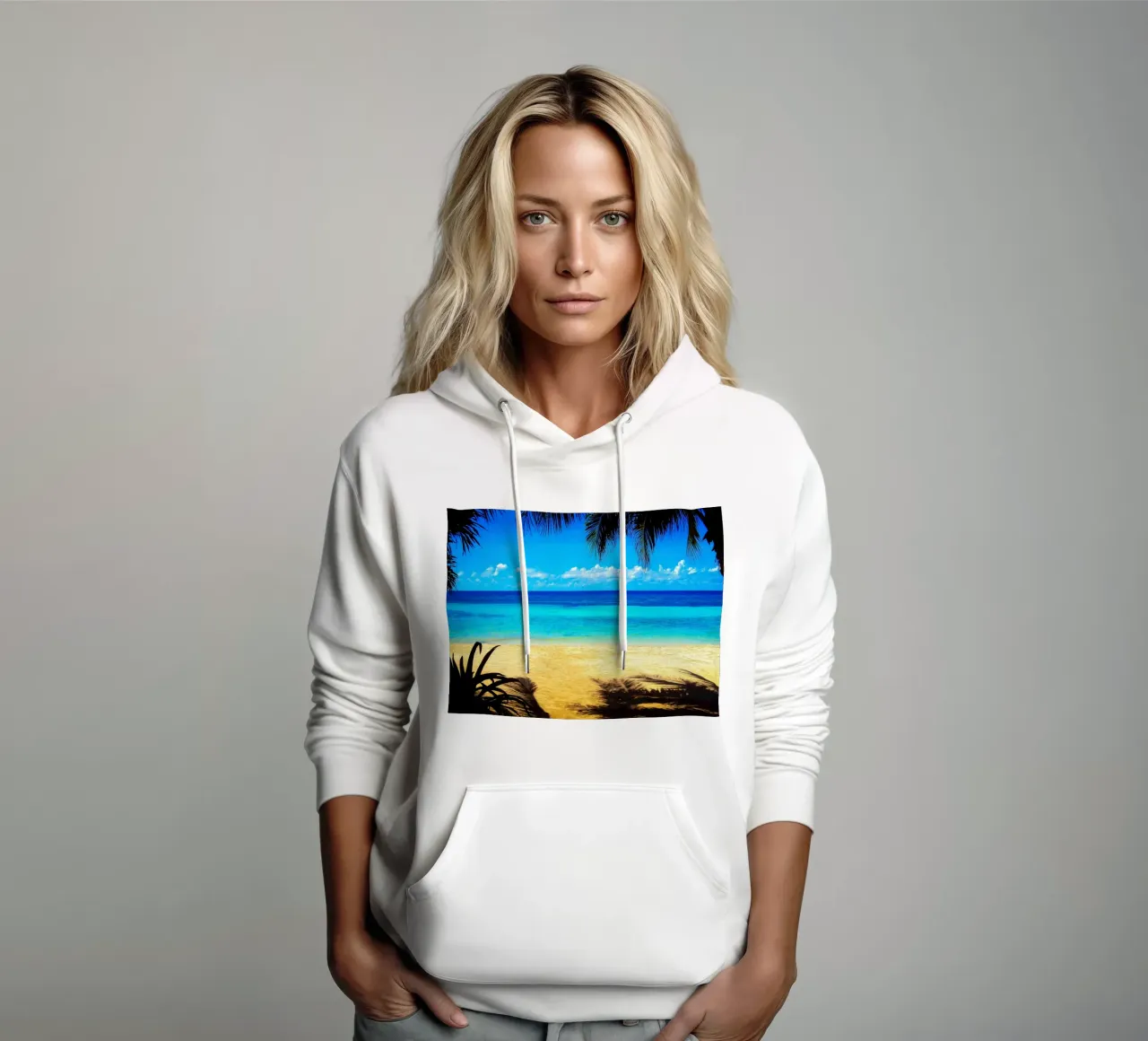 BEACH PARADISE felpa con cappuccio da Fine Art Nature & Landscape Photography