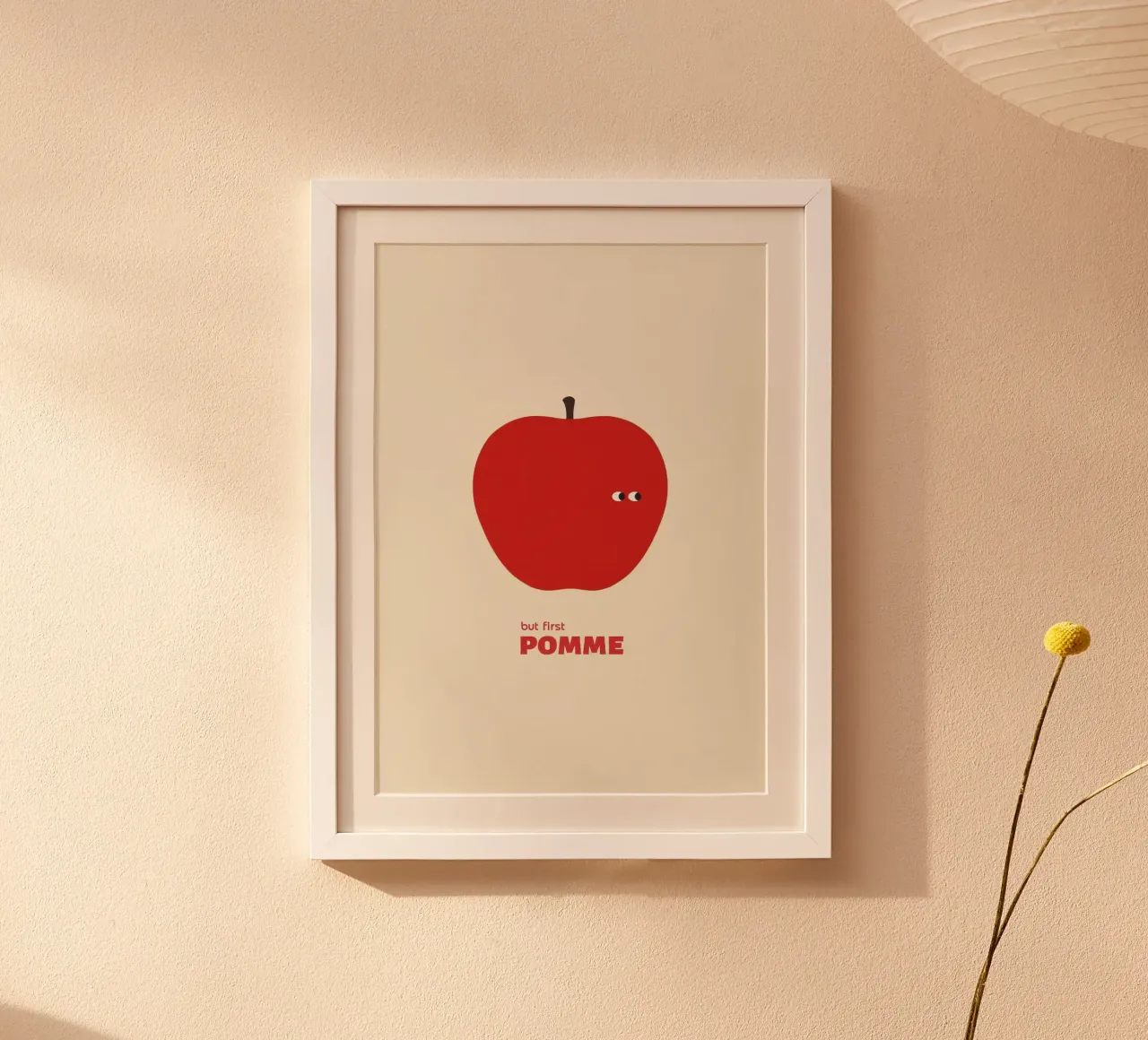 But First Pommes poster con telaio in plastica da Attaboy Dsgn