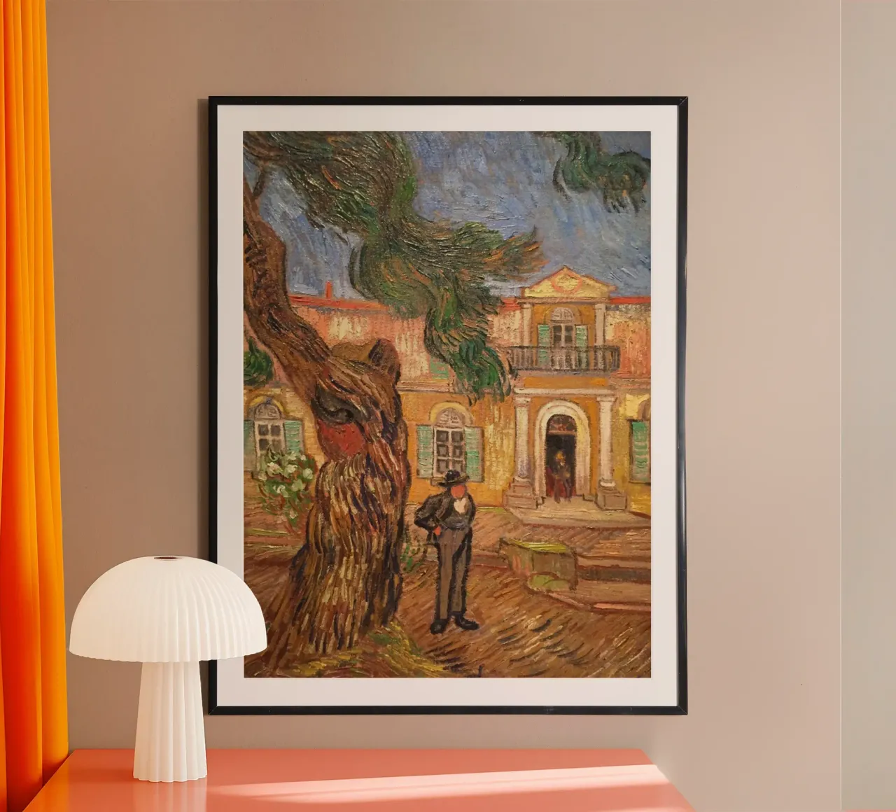davanti a una casa di lusso poster da cloud shop