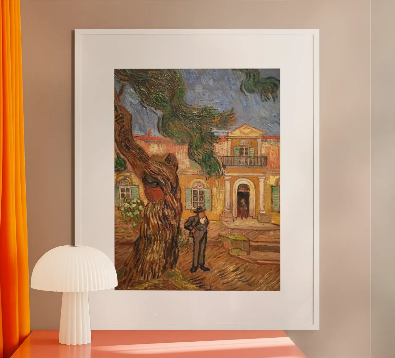 davanti a una casa di lusso poster da cloud shop