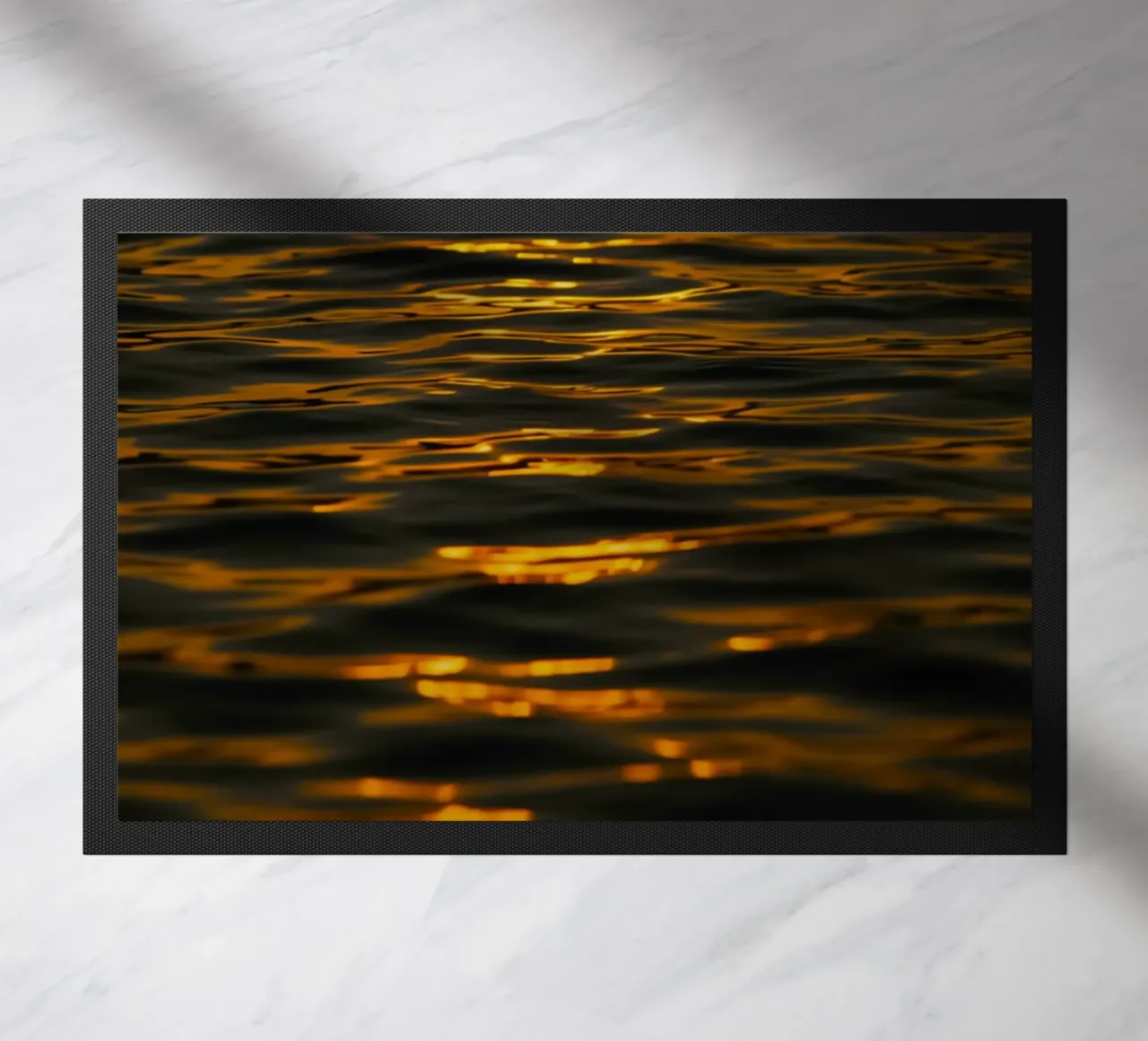 sunset ocean doormat by Earthly Visions