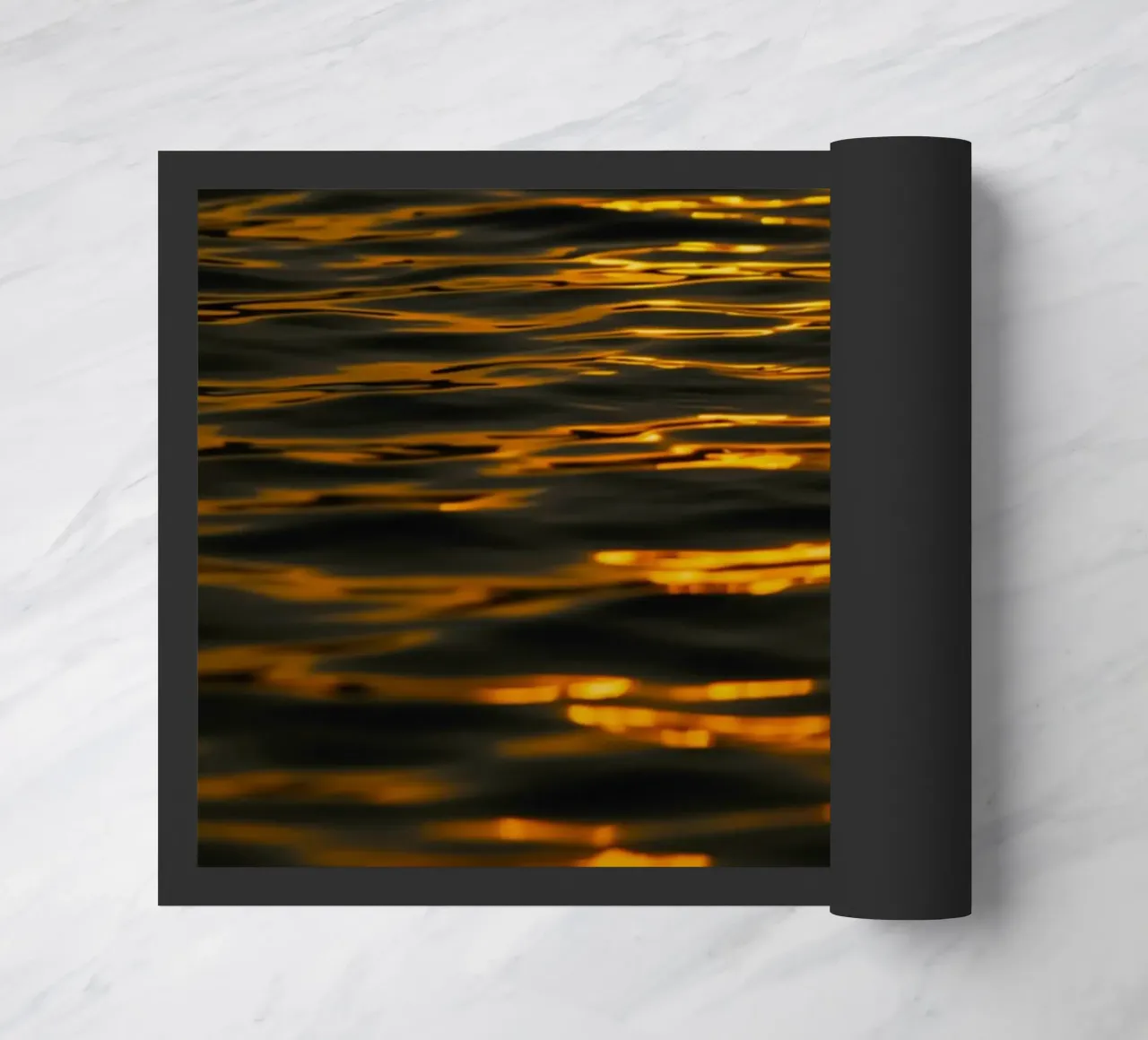 sunset ocean doormat by Earthly Visions