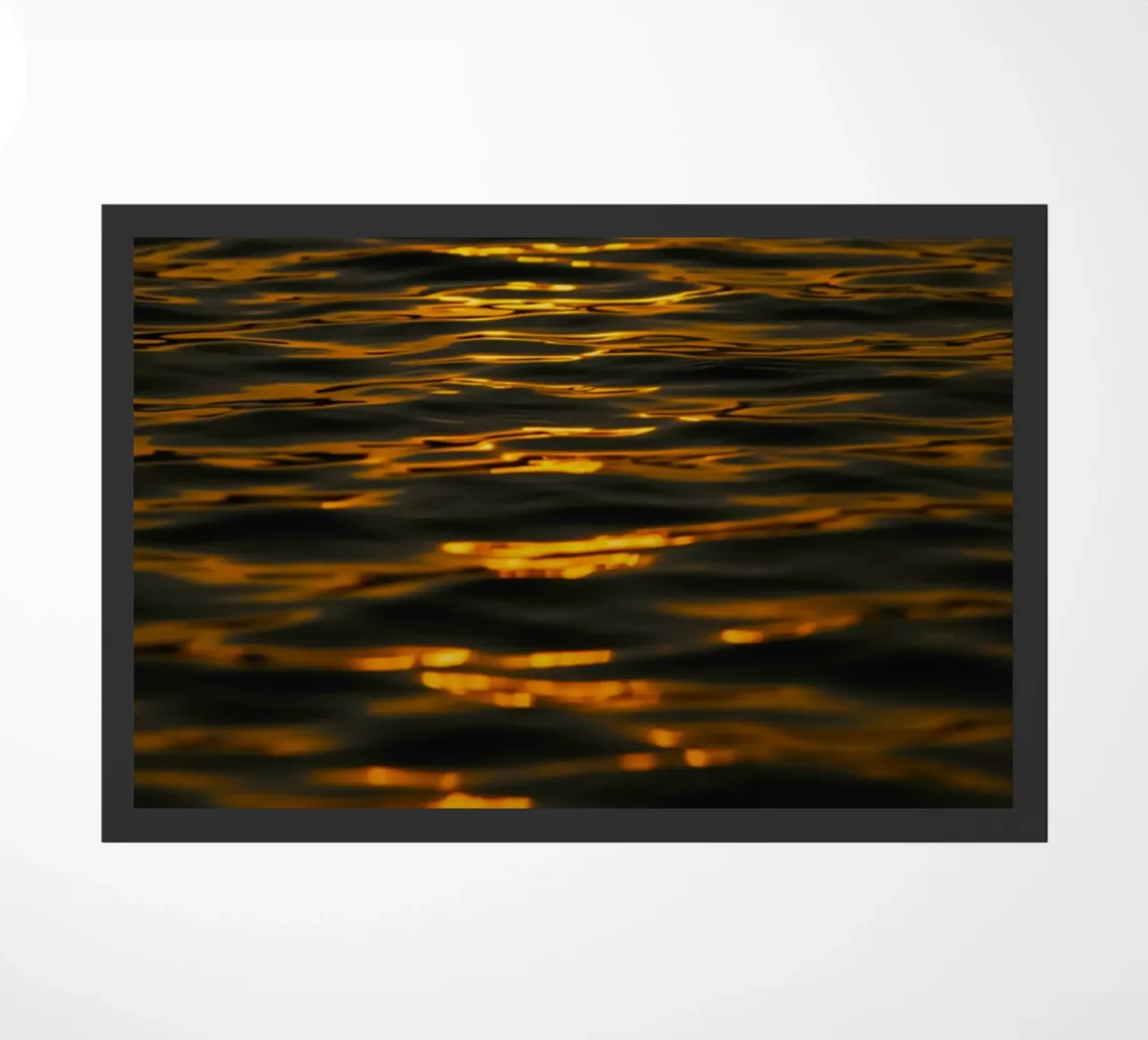 sunset ocean doormat by Earthly Visions