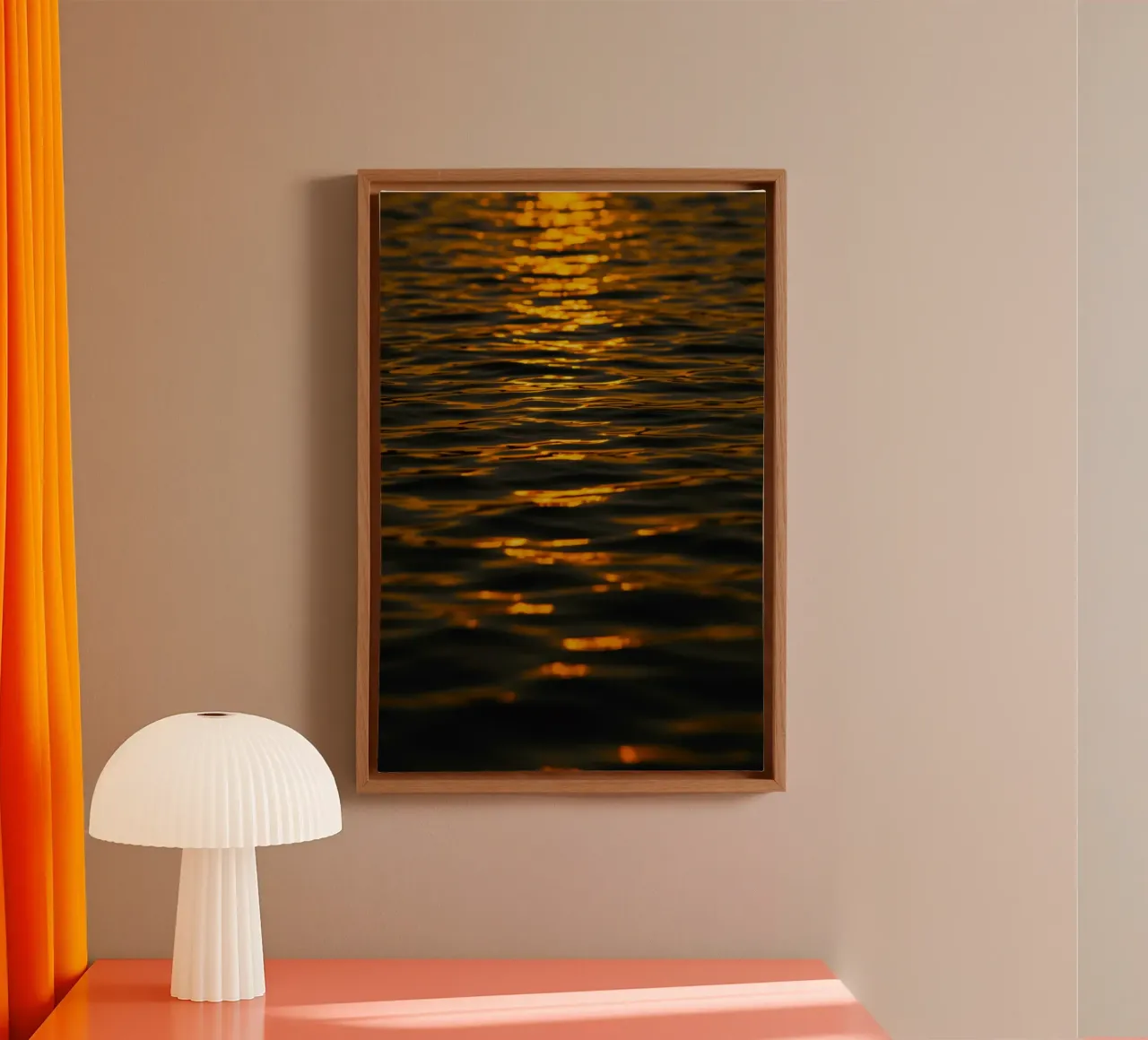 oceano al tramonto tela da Earthly Visions