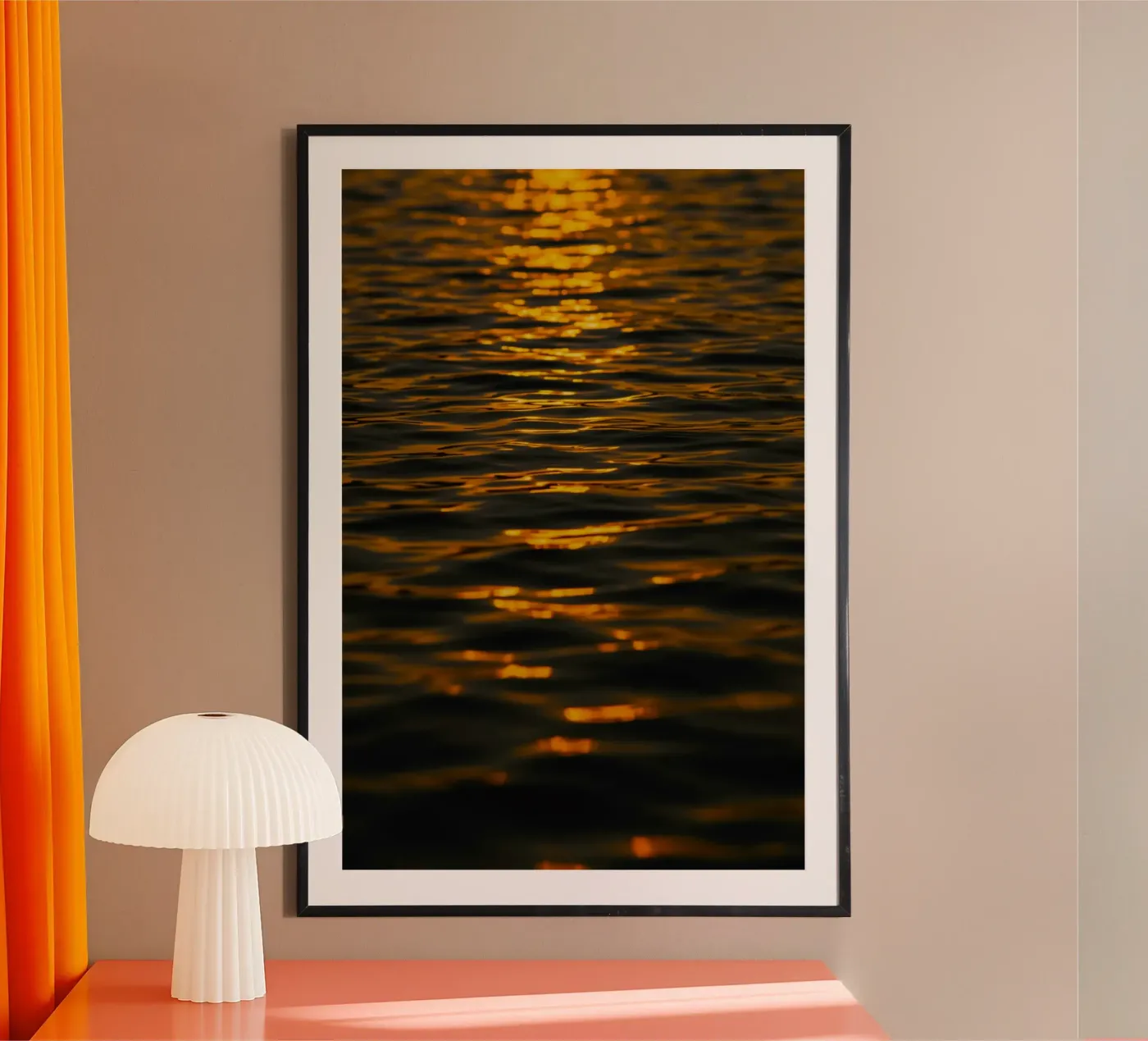 sunset ocean poster van Earthly Visions