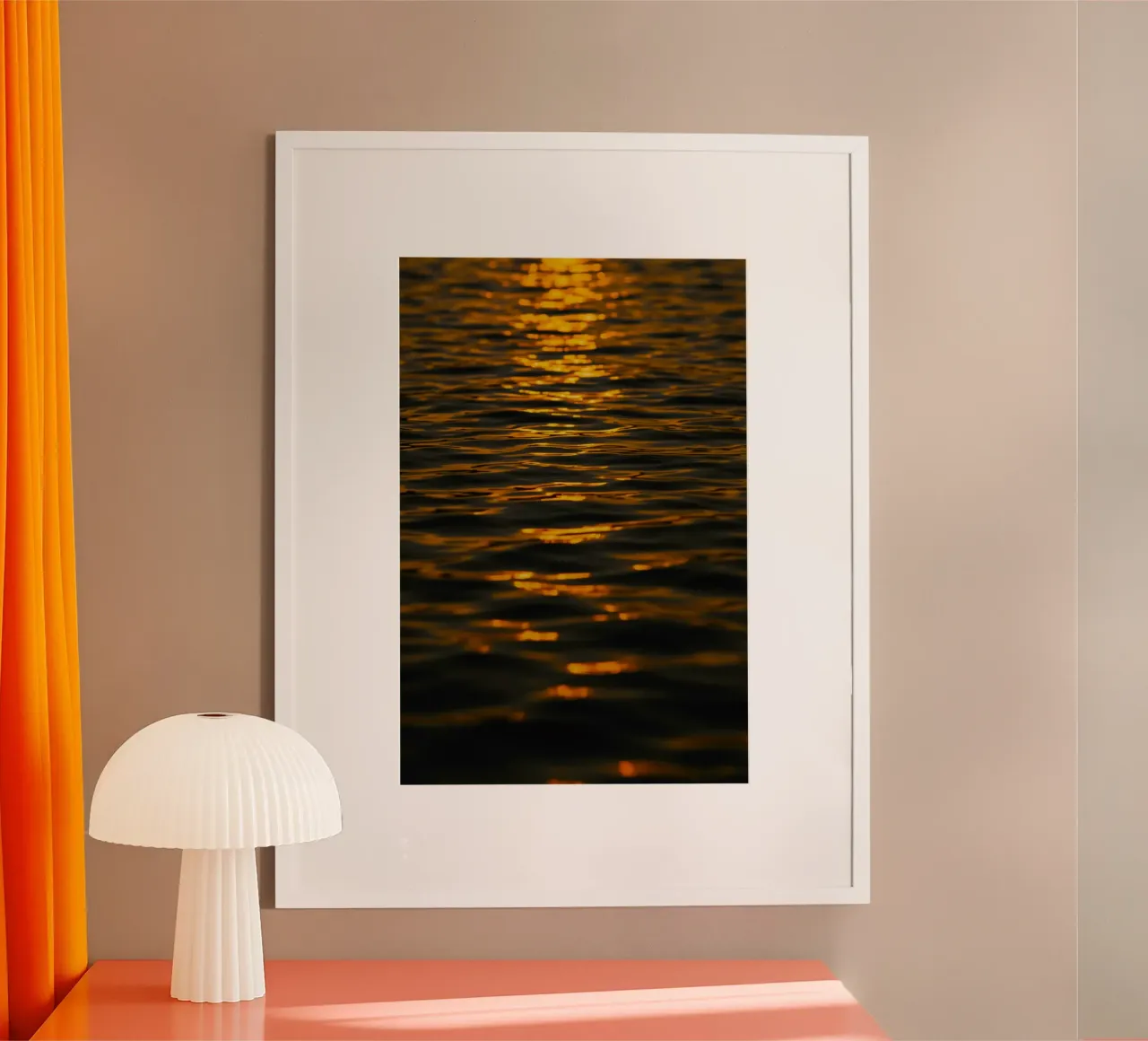 sunset ocean poster by Earthly Visions