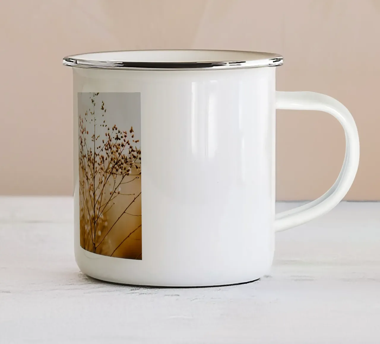 fiori secchi natura tazza in smalto da Earthly Visions