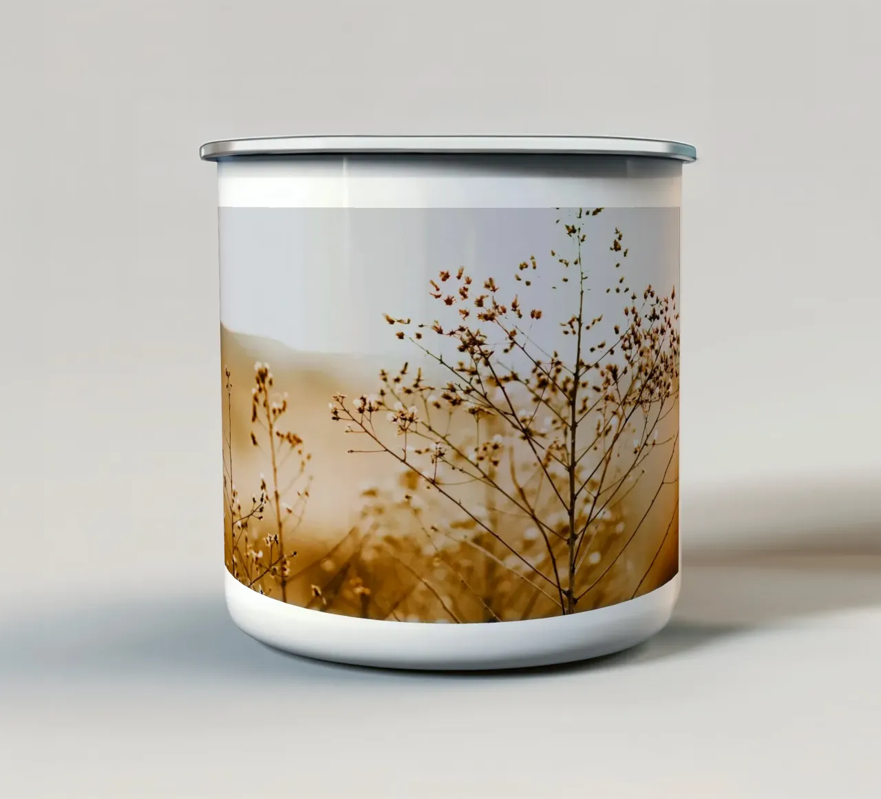 fiori secchi natura tazza in smalto da Earthly Visions