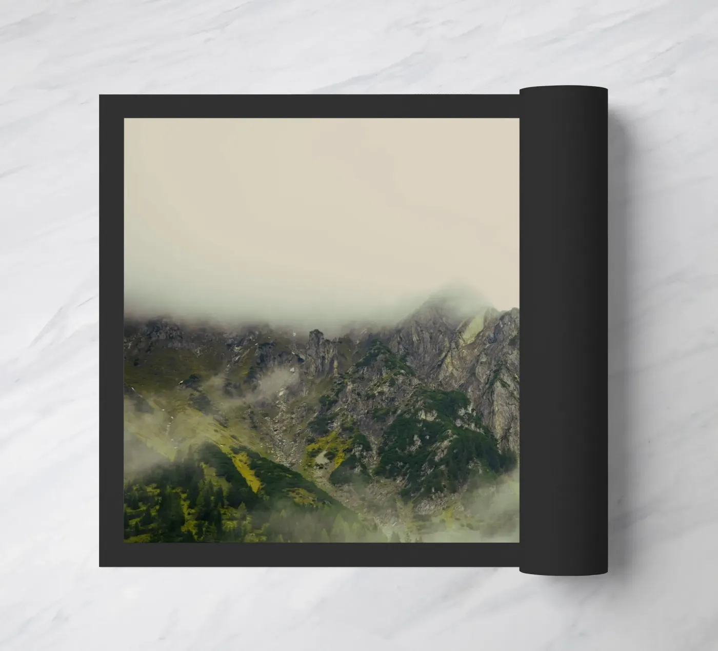mountains mist doormat by Earthly Visions