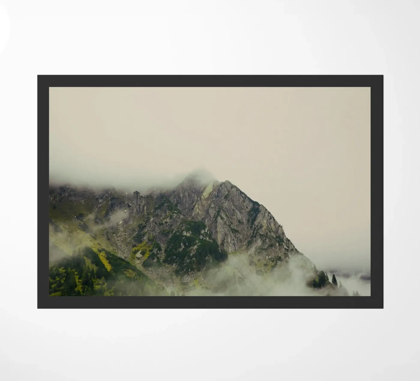 mountains mist doormat by Earthly Visions