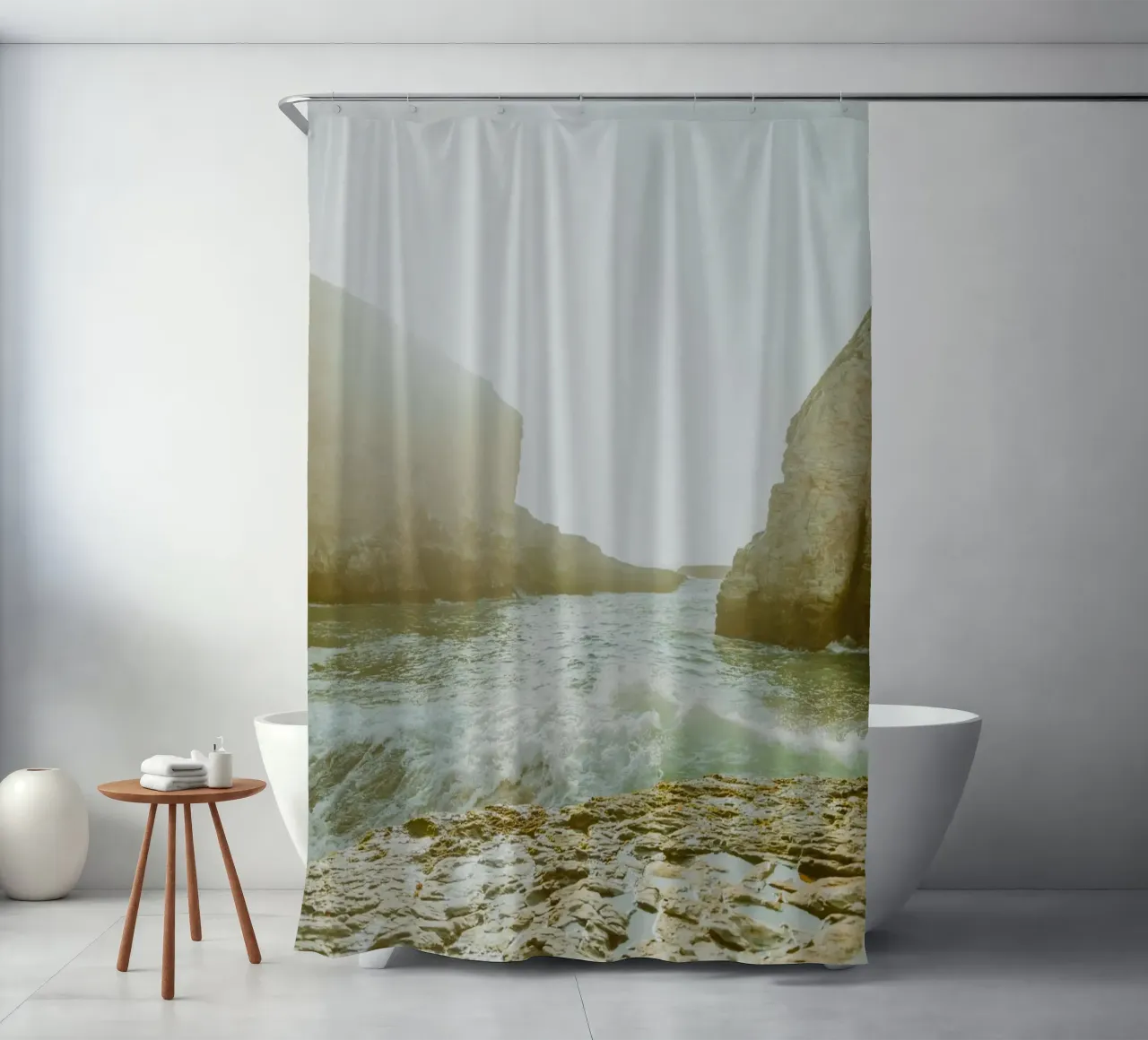 spiaggia oceano tenda da doccia da Earthly Visions