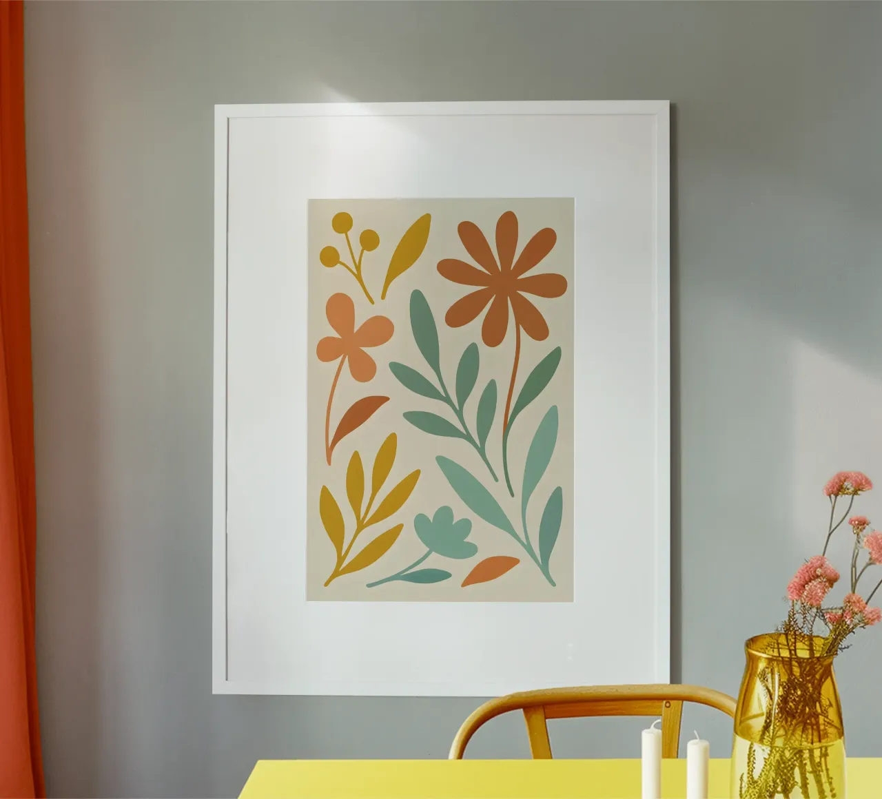 Autumn Garden poster con telaio in plastica da Creative.Mind