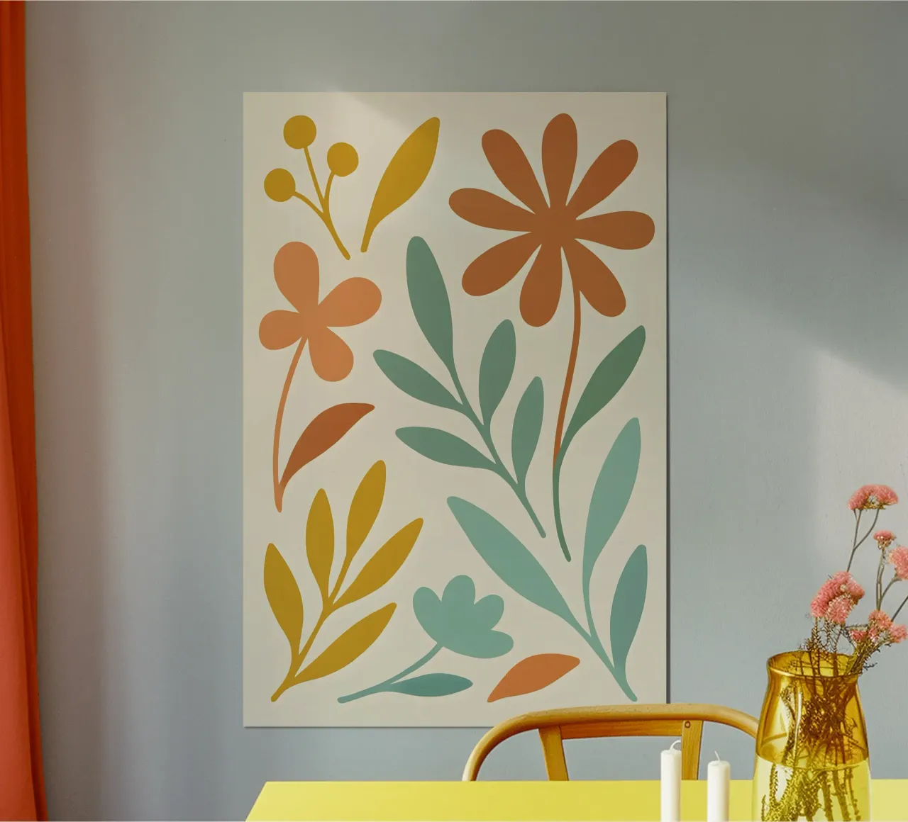 Autumn Garden poster con telaio in plastica da Creative.Mind