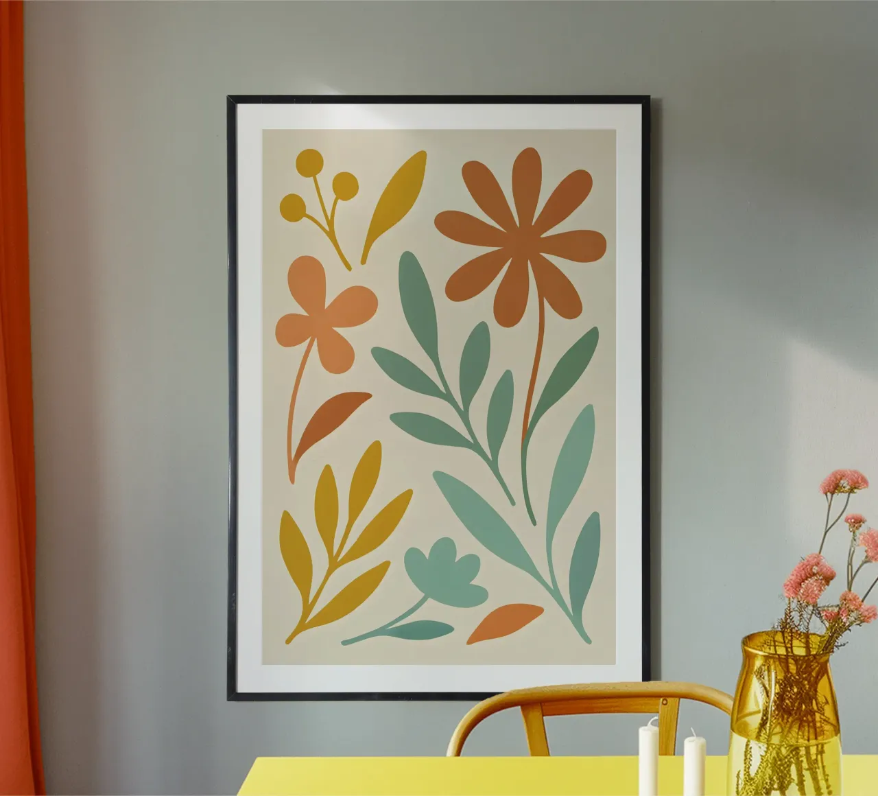 Autumn Garden poster con telaio in plastica da Creative.Mind