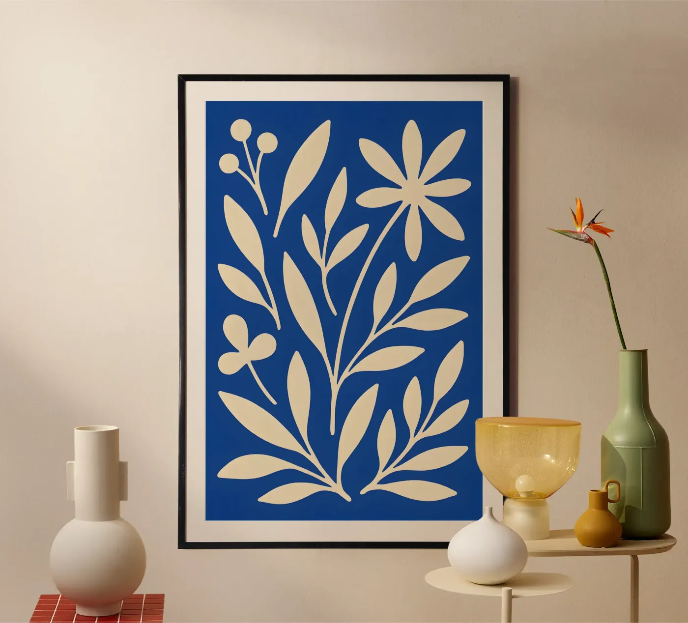 Blue Cutout Harmony poster da Creative.Mind