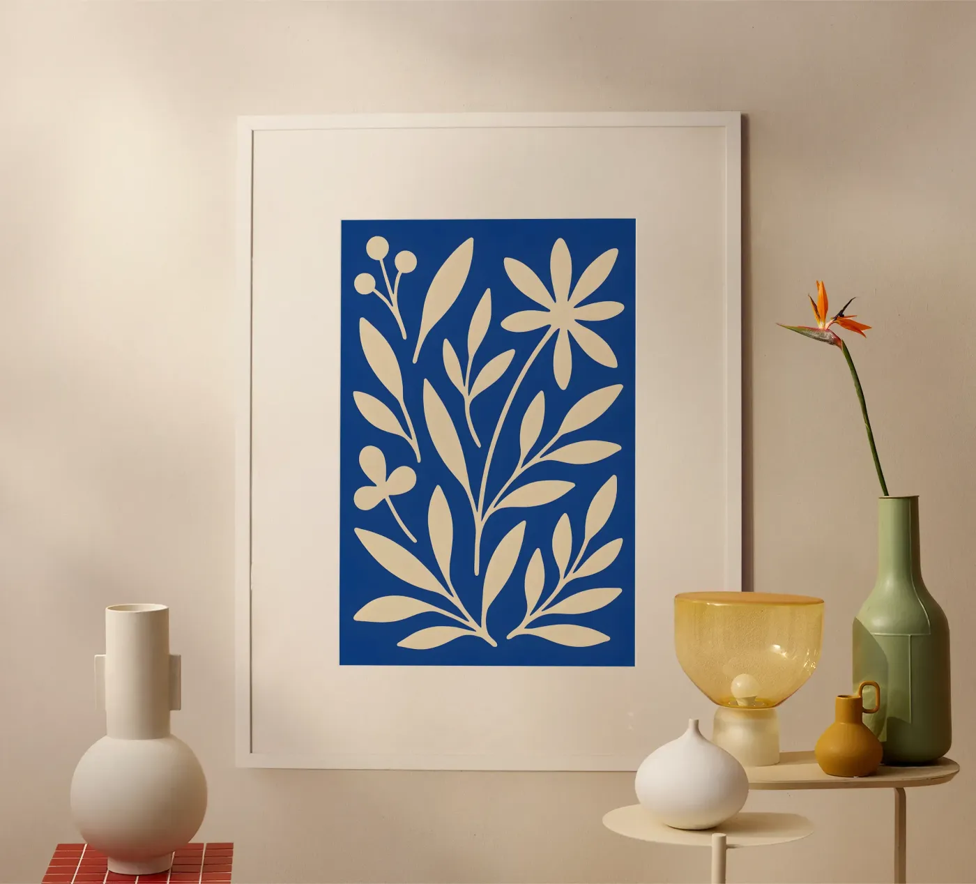 Blue Cutout Harmony poster da Creative.Mind