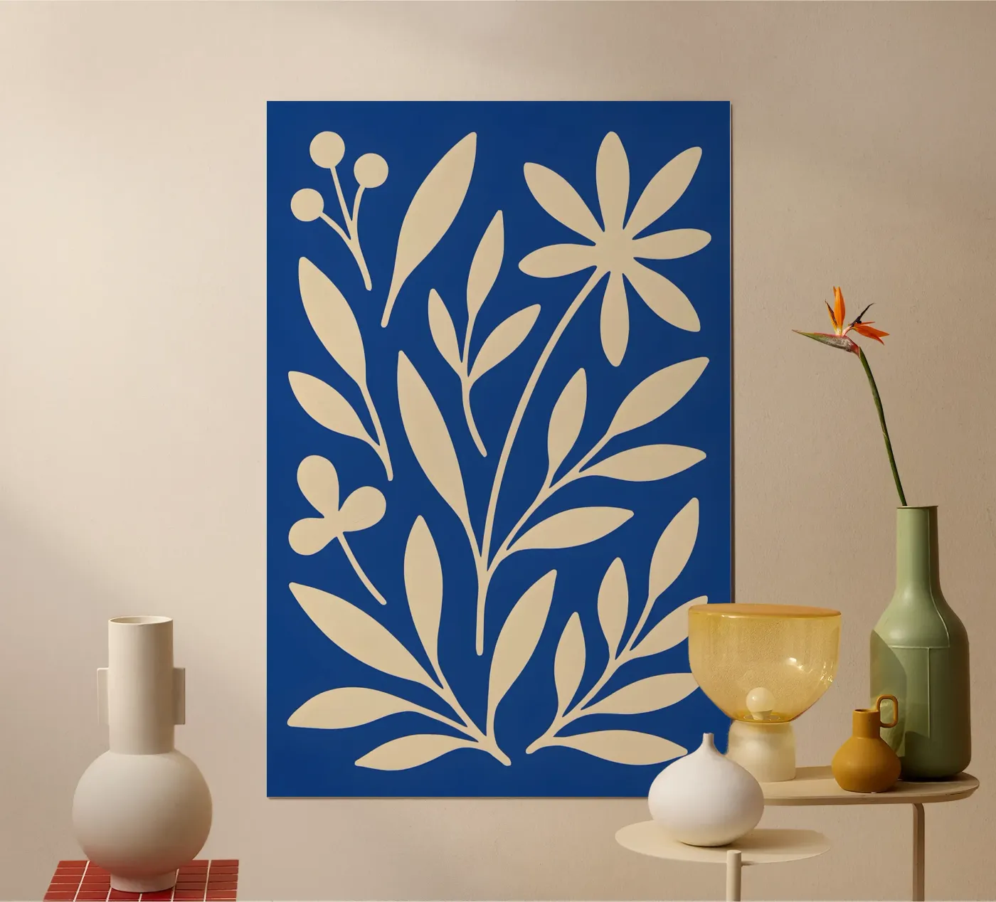 Blue Cutout Harmony poster da Creative.Mind