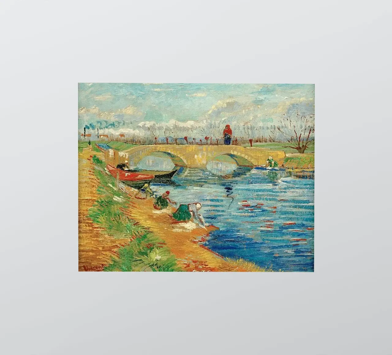 pesca in fiume adesivo da cloud shop