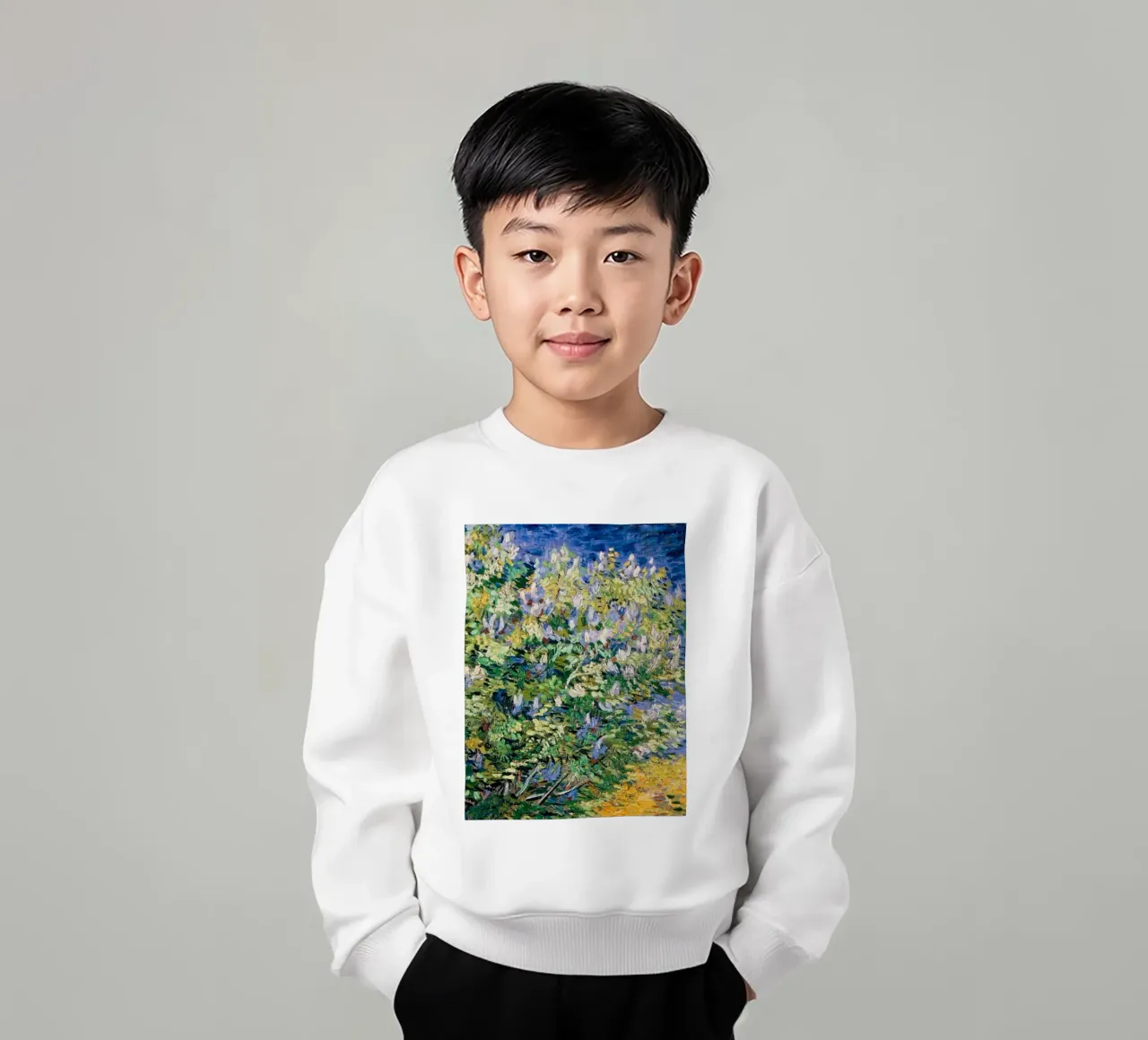 fiori piante verdi felpa bambino da cloud shop