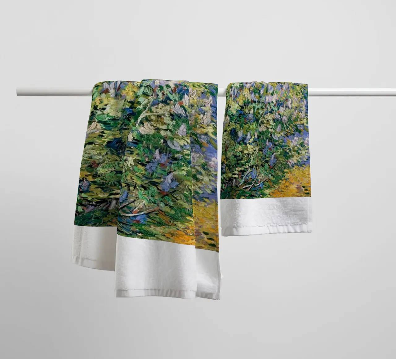 fiori piante verdi asciugamano da bagno da cloud shop