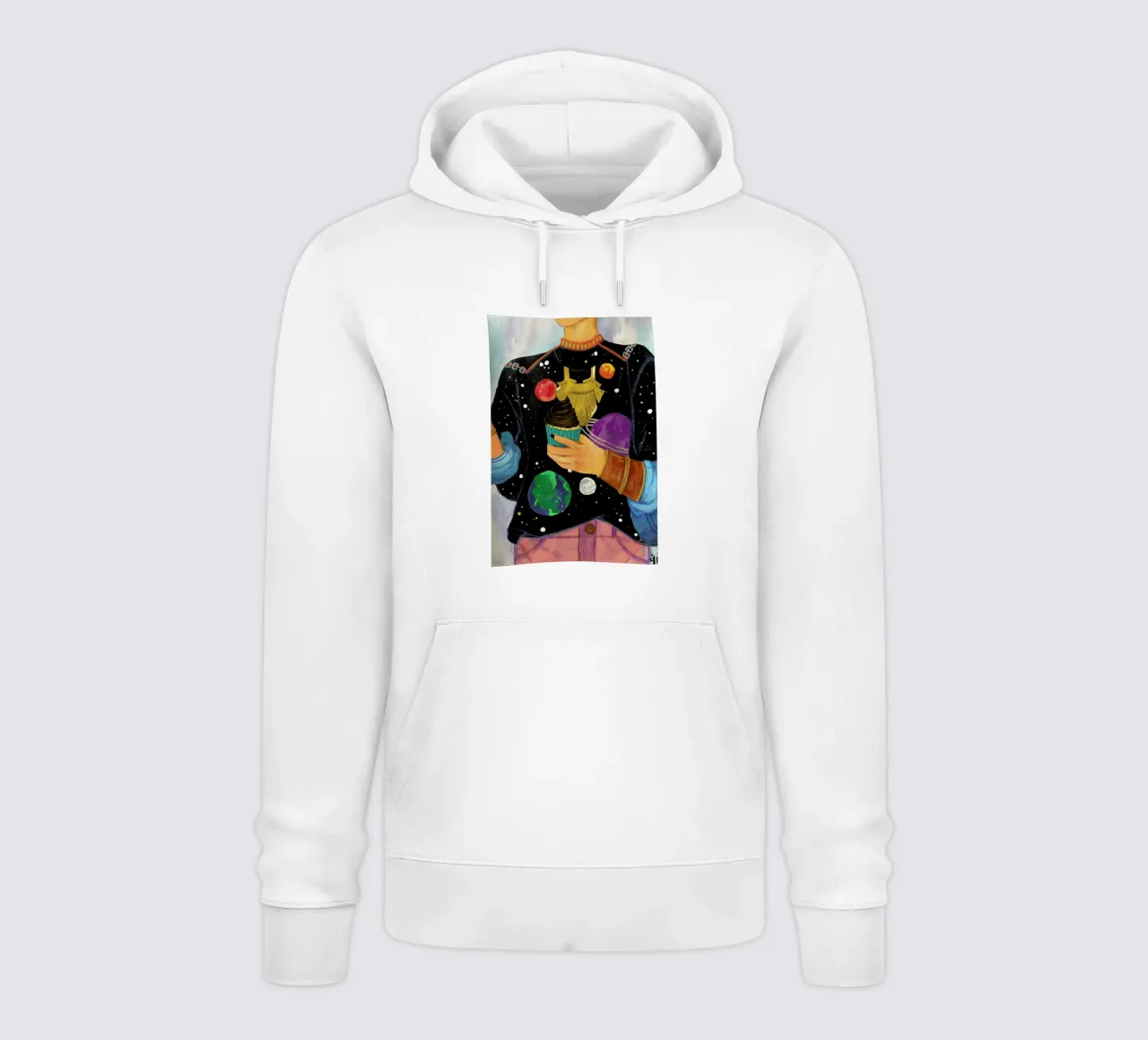 Cupcakes And Space felpa con cappuccio da Paloma Kua