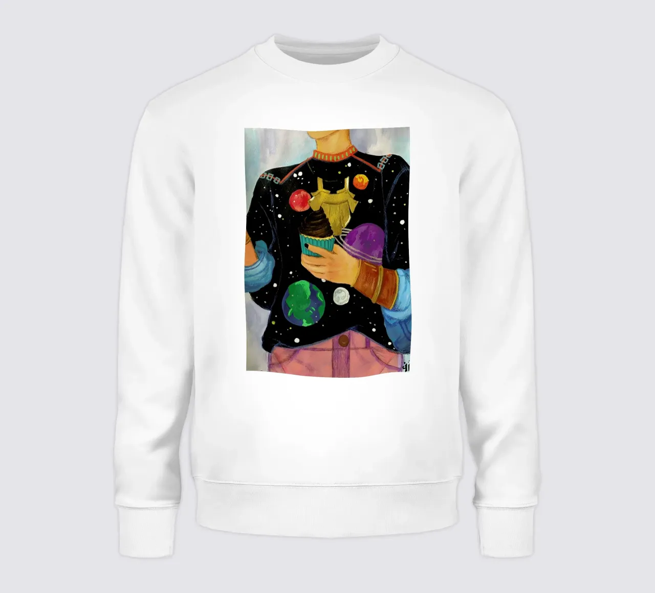 Cupcakes And Space sudadera de Paloma Kua