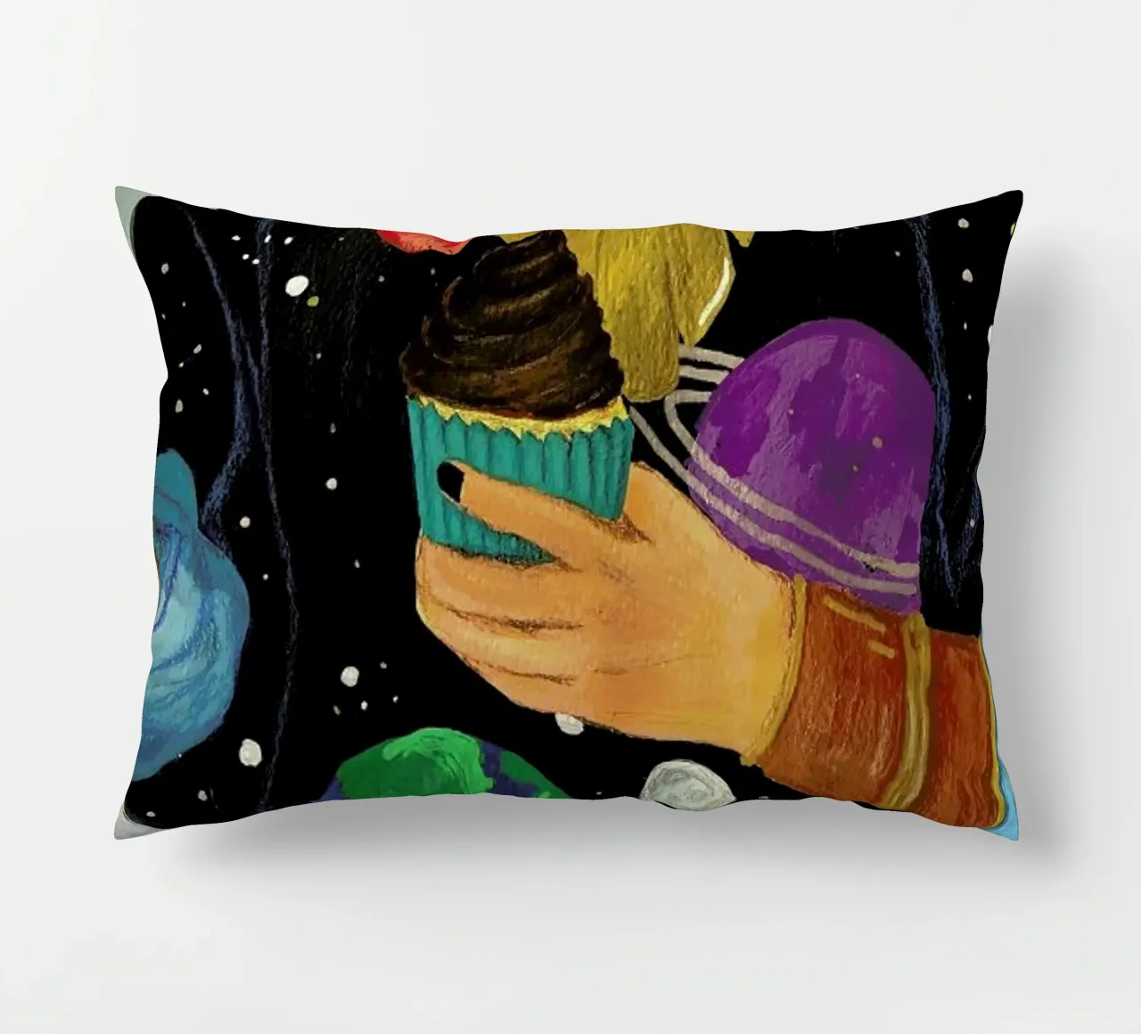 Cupcakes And Space cuscino da Paloma Kua