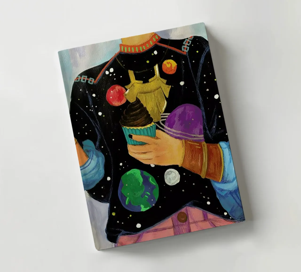 Cupcakes And Space notebook by Paloma Kua