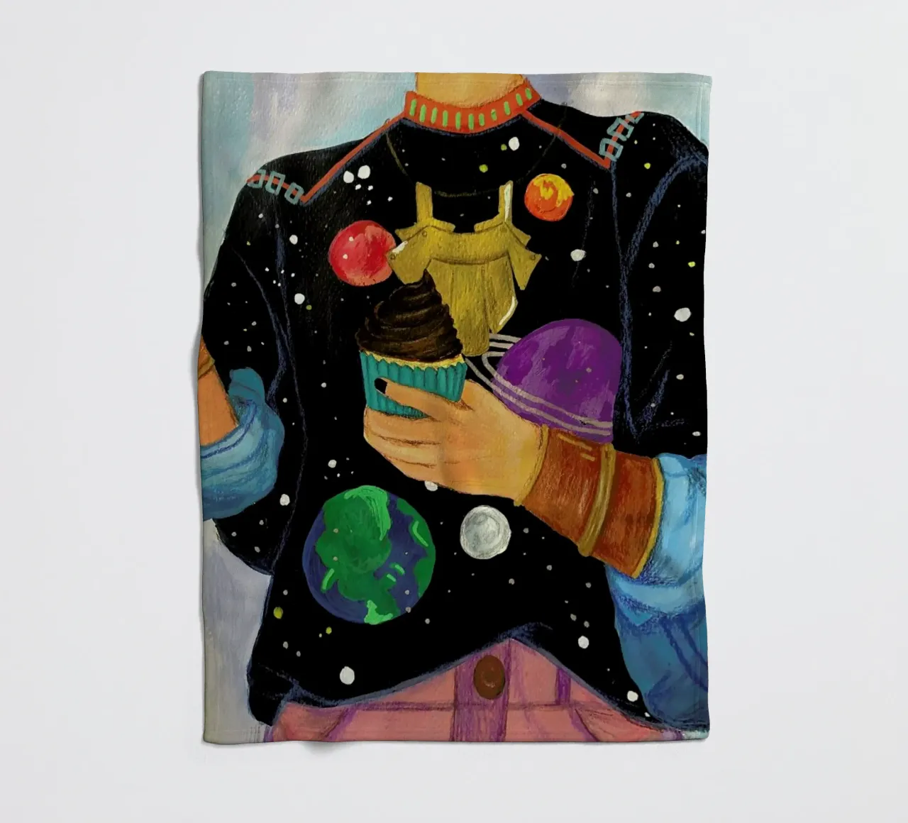 Cupcakes And Space coperta in pile da Paloma Kua