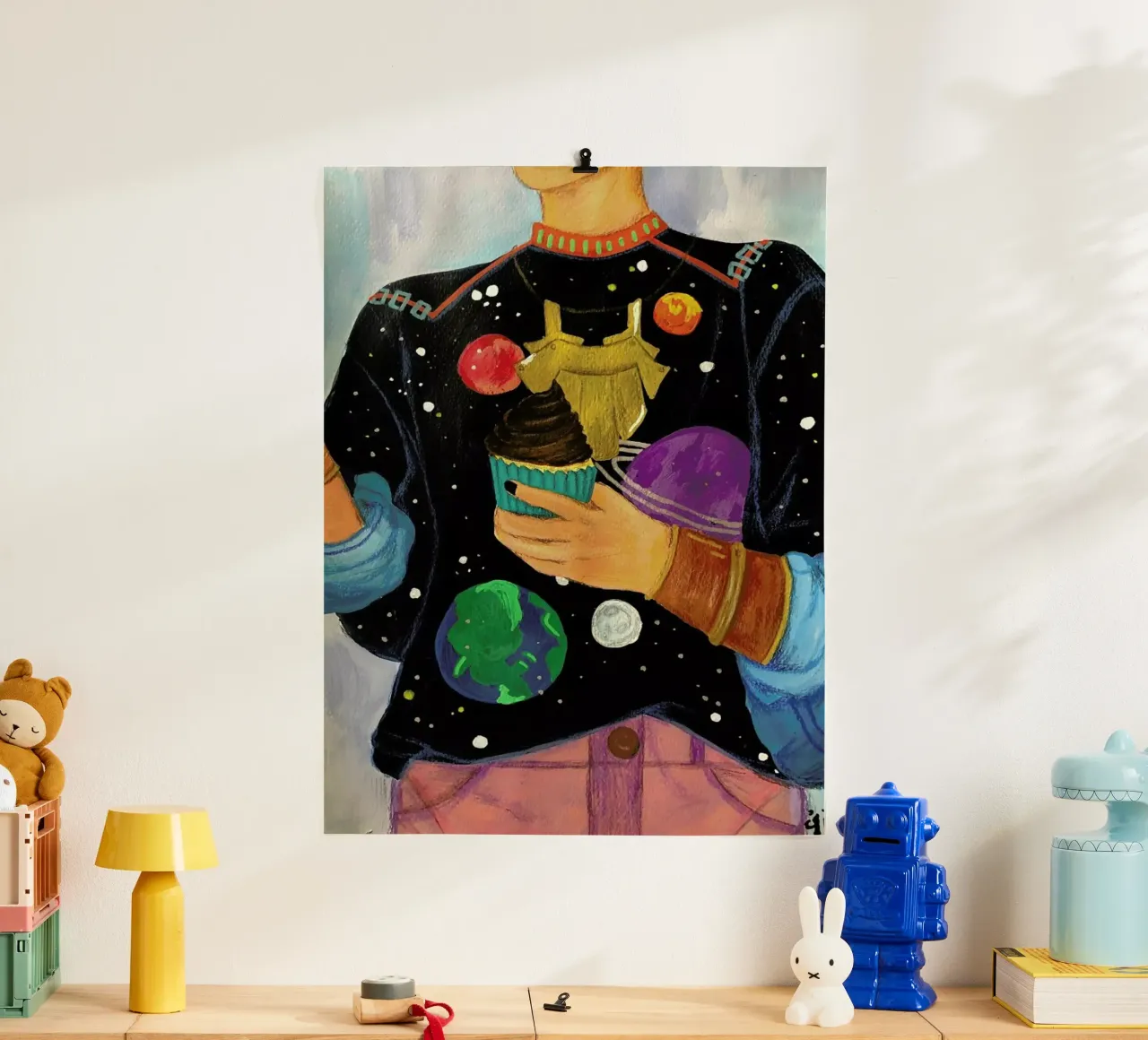 Cupcakes And Space carta hahnemühle da Paloma Kua