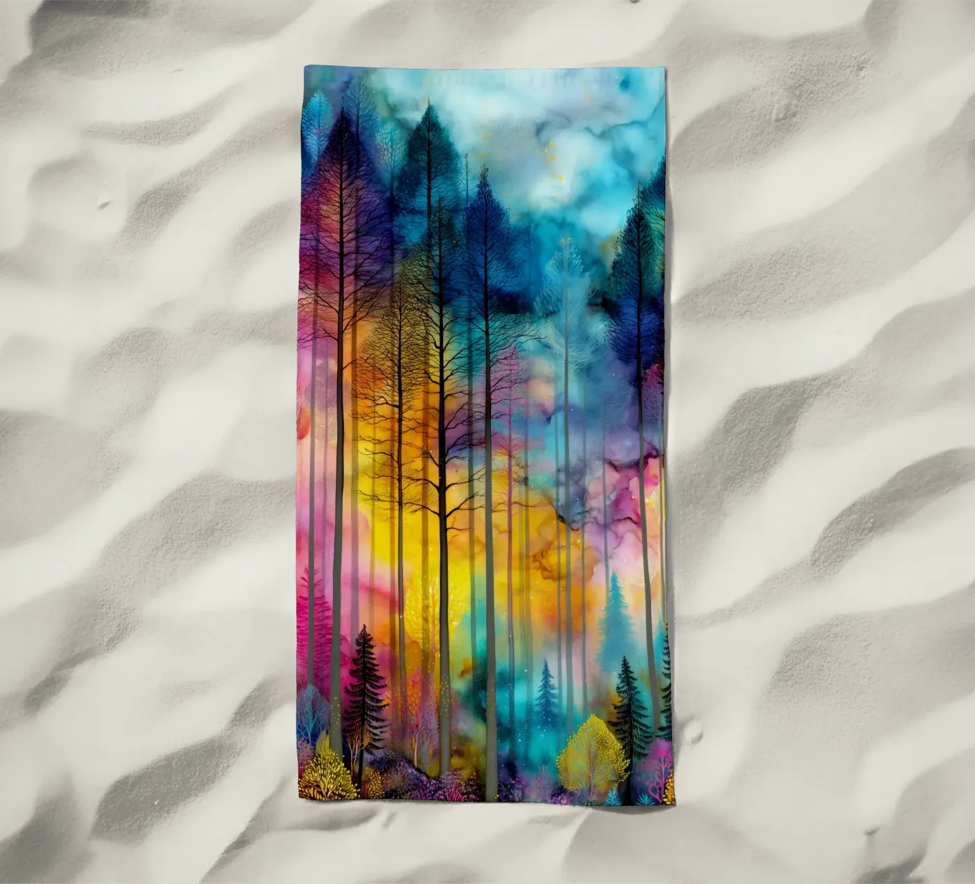 Zauberwald 2 Strandtuch von Justyna Jaszke JBJart