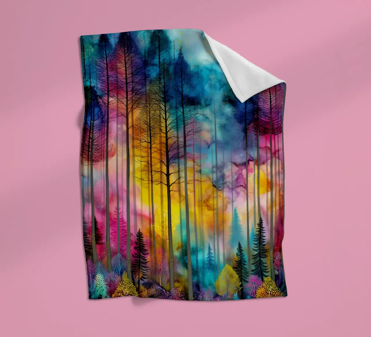 Magic forest 2 Fleecedecke von Justyna Jaszke JBJart