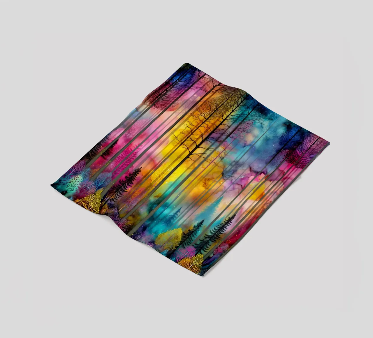 Magic forest 2 Fleecedecke von Justyna Jaszke JBJart