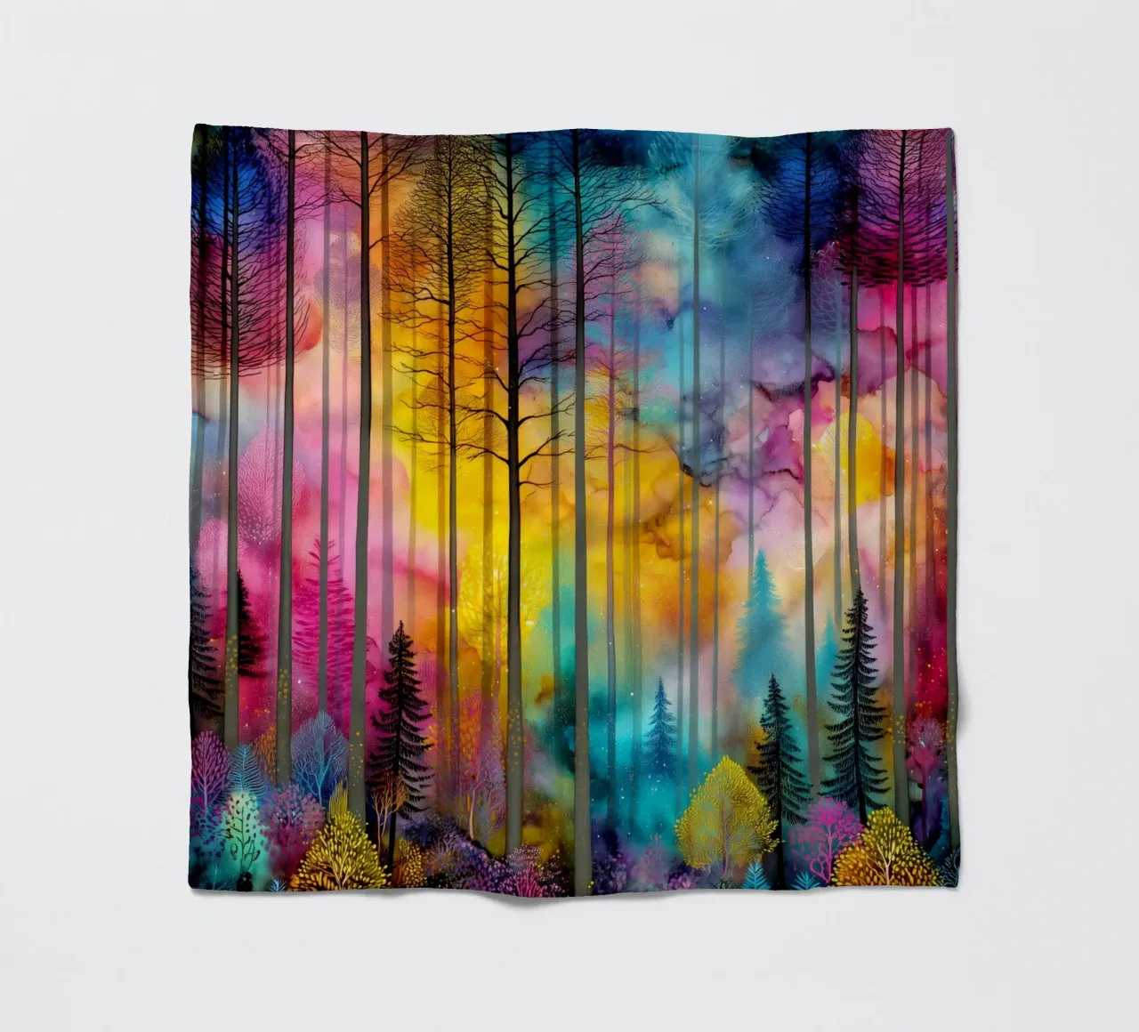 Zauberwald 2 Fleecedecke von Justyna Jaszke JBJart