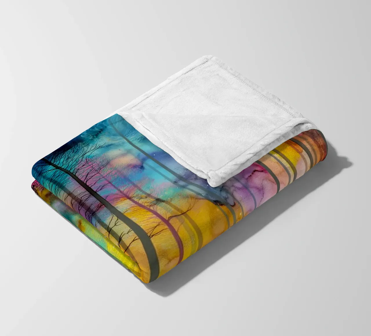 Magic forest 2 Fleecedecke von Justyna Jaszke JBJart