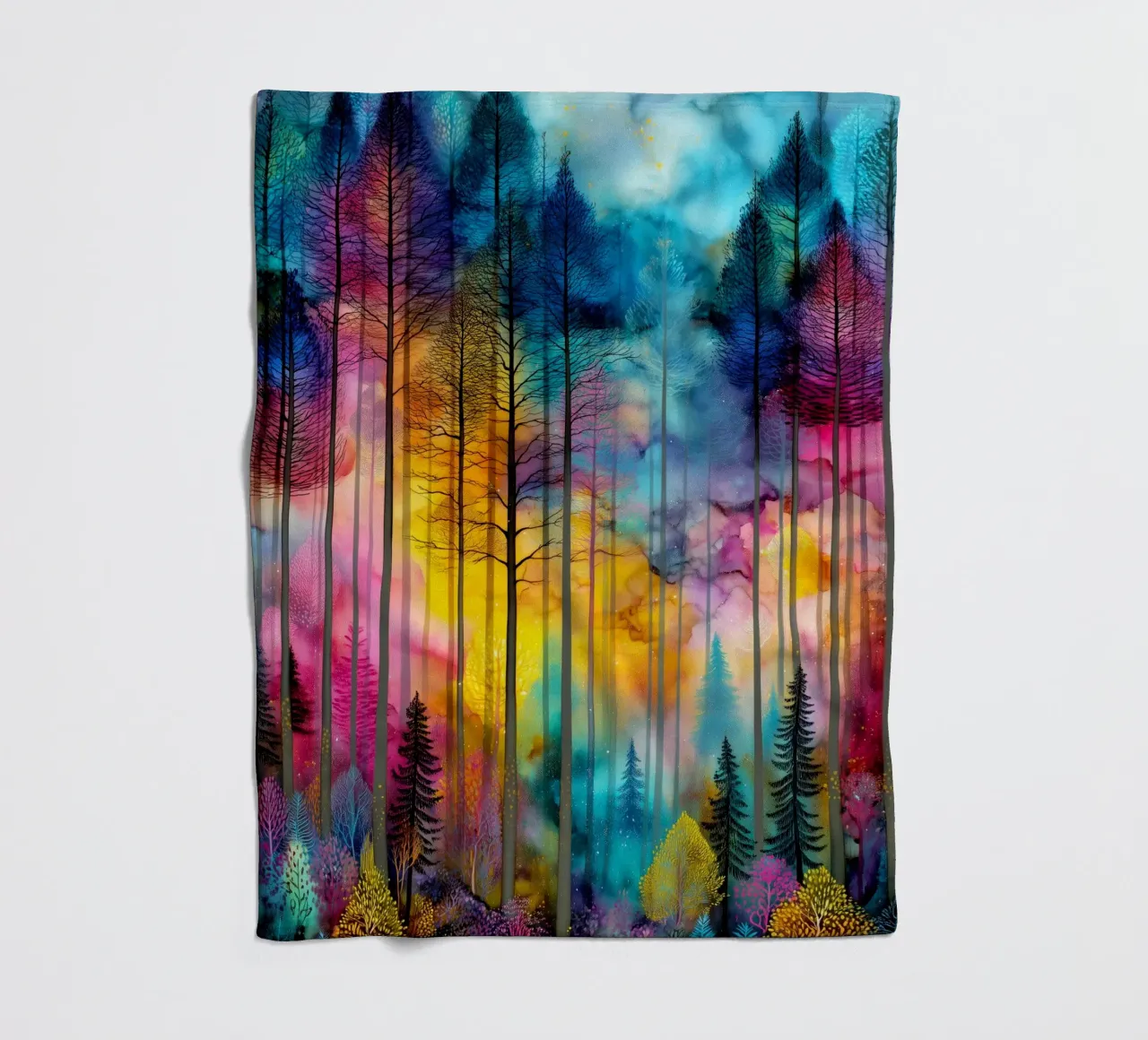 Magic forest 2 Fleecedecke von Justyna Jaszke JBJart