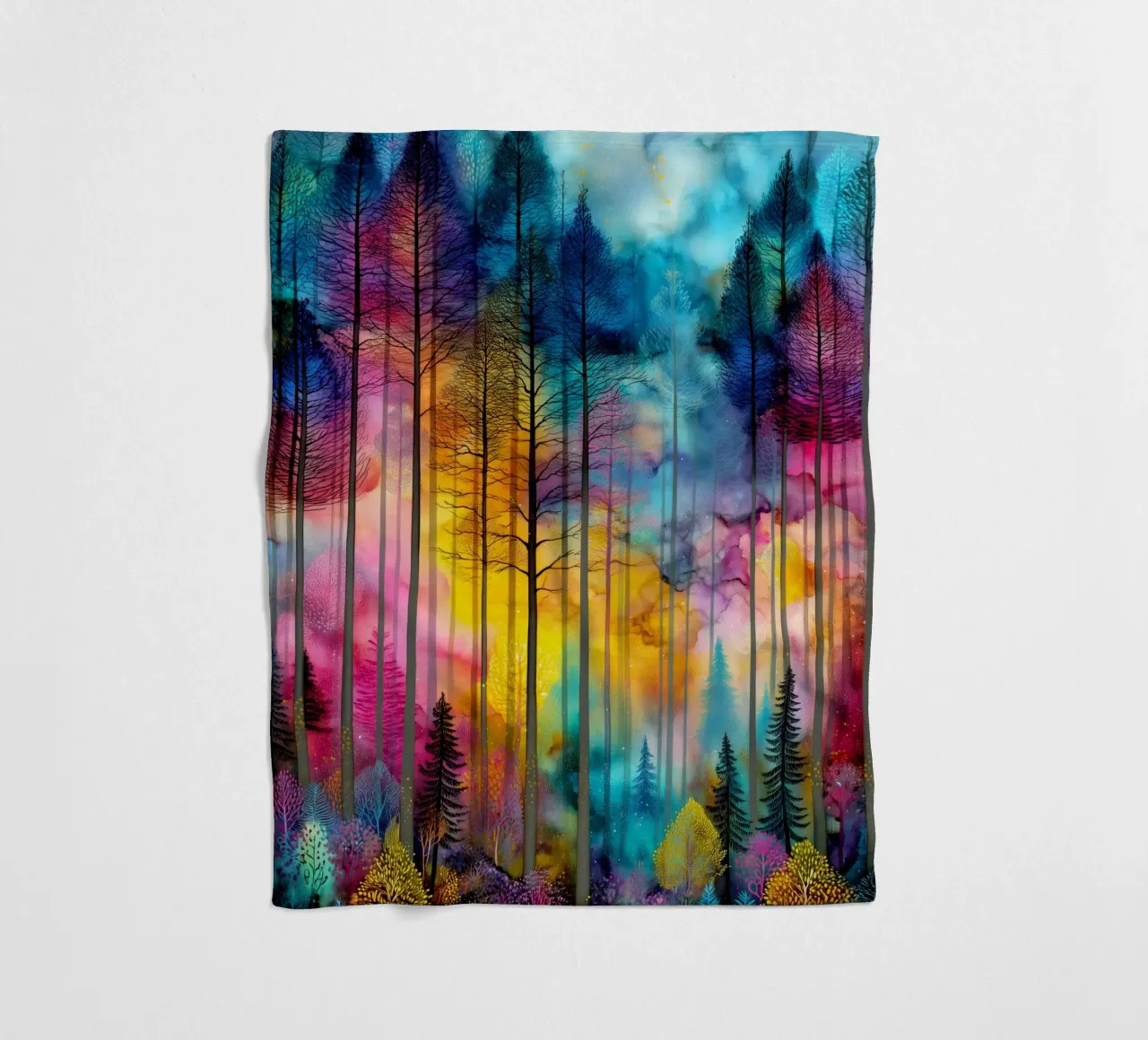 Zauberwald 2 Fleecedecke von Justyna Jaszke JBJart