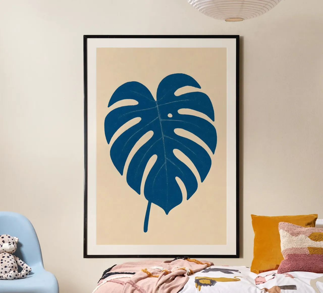 Monstera Cutout poster con telaio in plastica da Creative.Mind