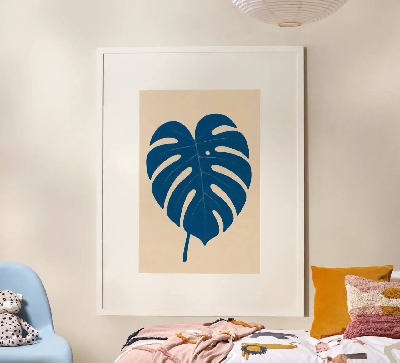 Monstera Cutout poster con telaio in plastica da Creative.Mind