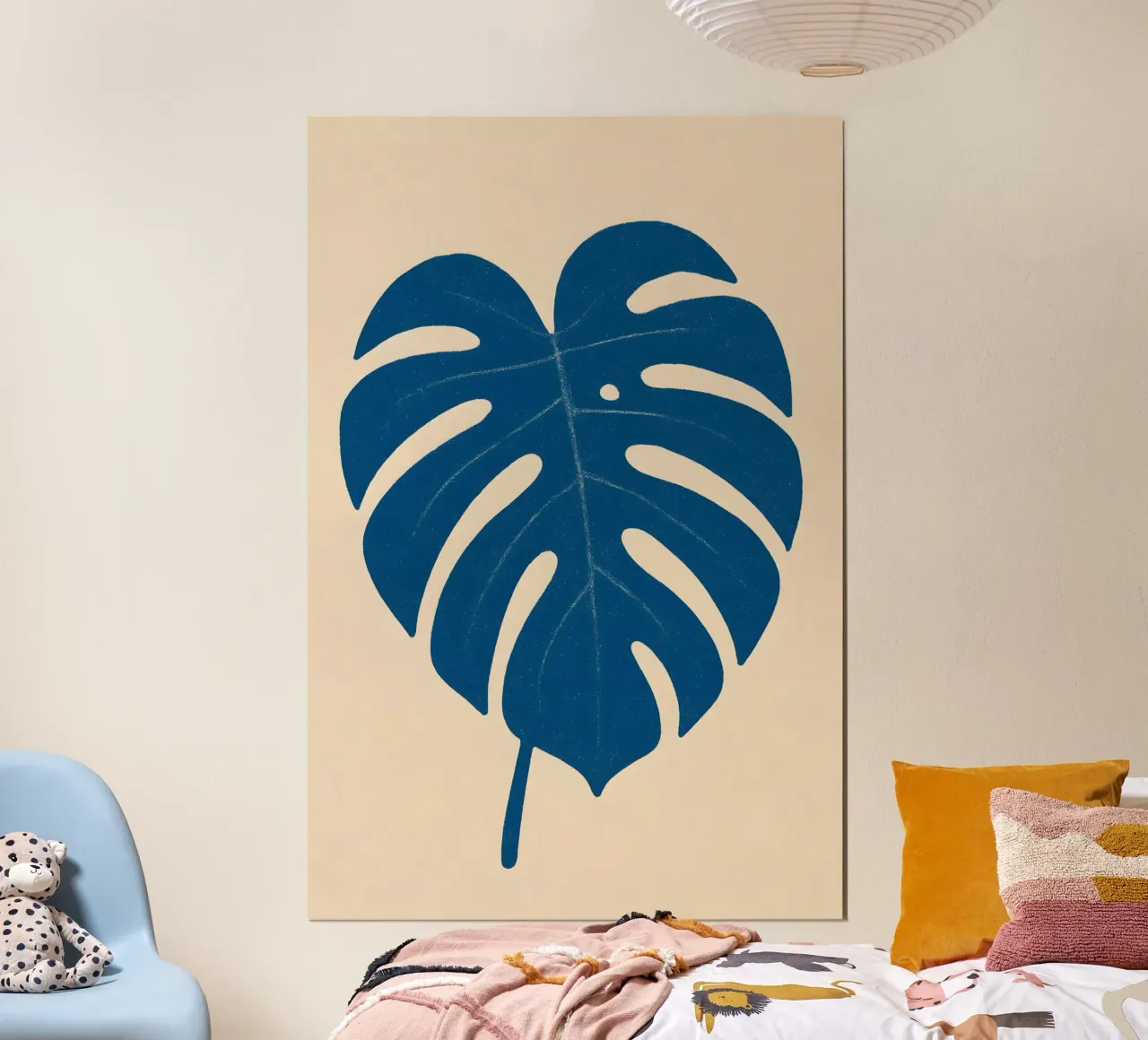 Monstera Cutout poster con telaio in plastica da Creative.Mind