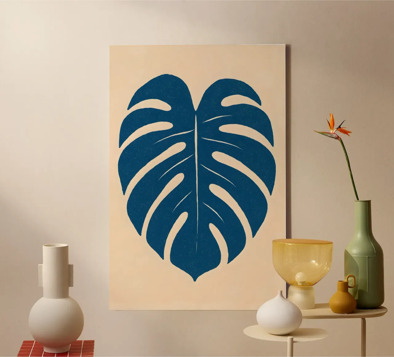 Split Leaf Study tela con Cornice a cassetta da Creative.Mind