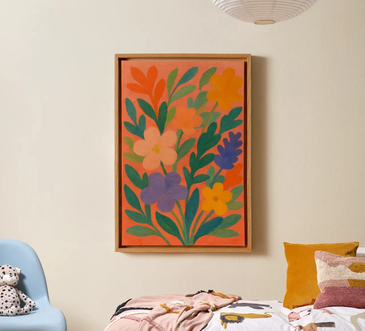 Bloom Symphony I tela con Cornice a cassetta da Creative.Mind