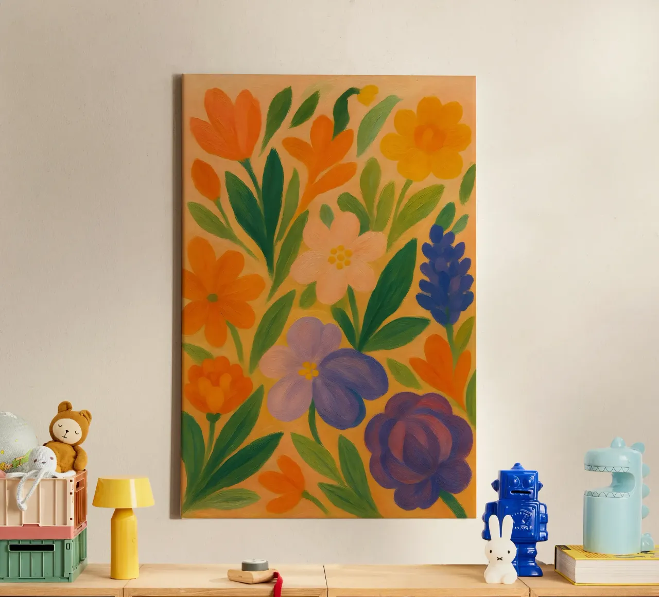 Bloom Symphony IV canvas van Creative.Mind