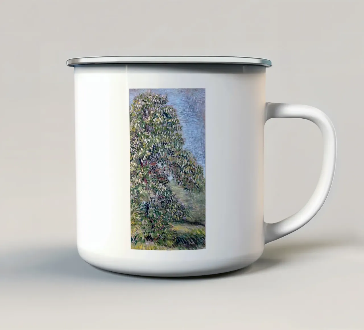 alberi rigogliosi tazza in smalto da cloud shop